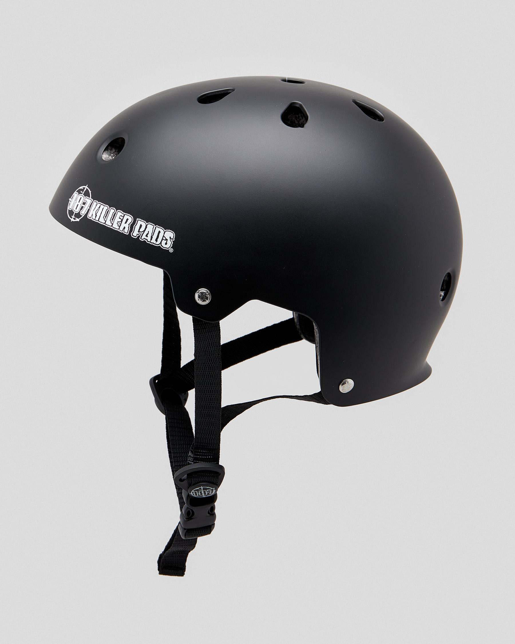Shop 187 Killer Pads Certified Black Matte Helmet In Black Fast