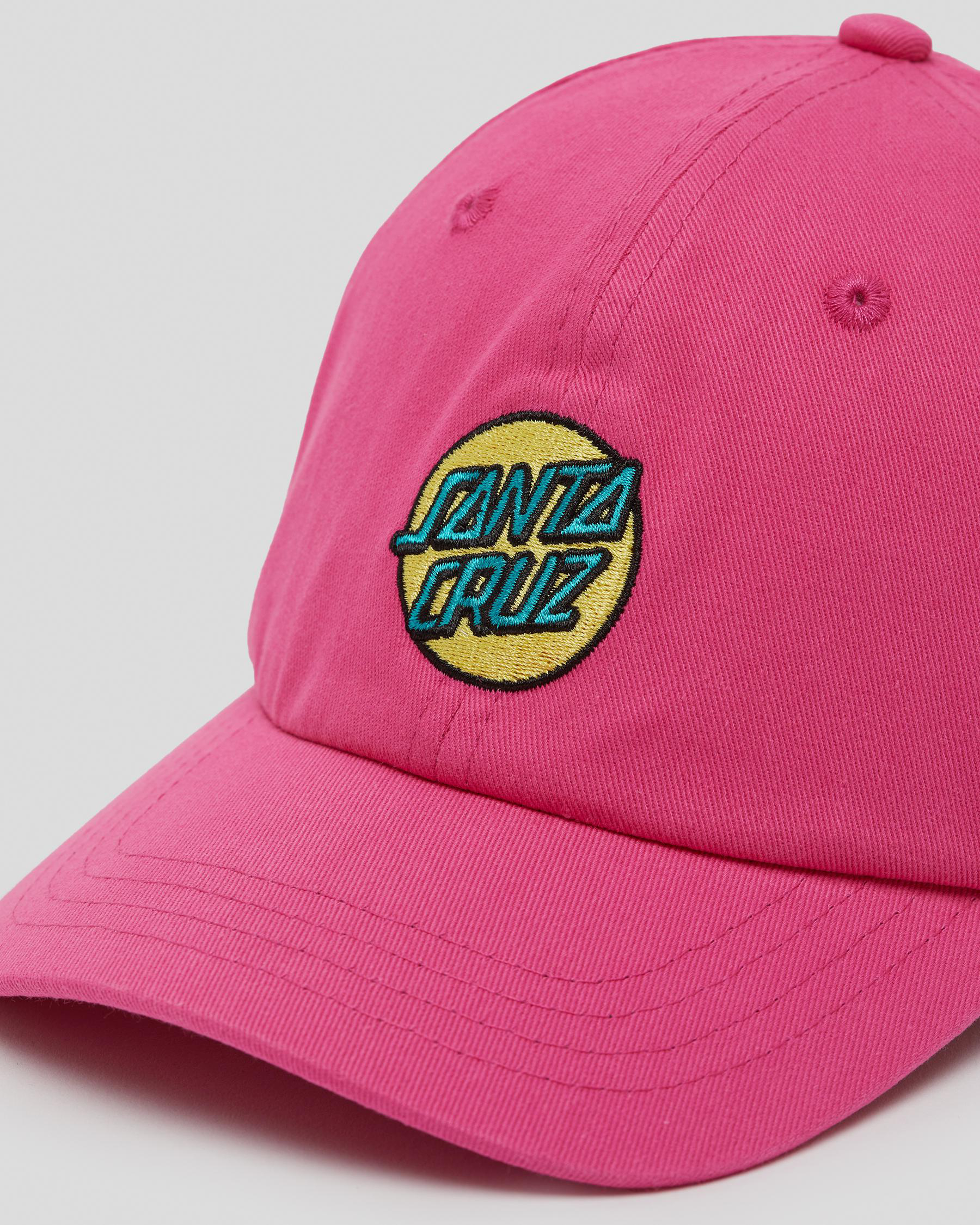 Shop Santa Cruz Girls' Other Dot Cap In Pink - Fast Shipping & Easy ...