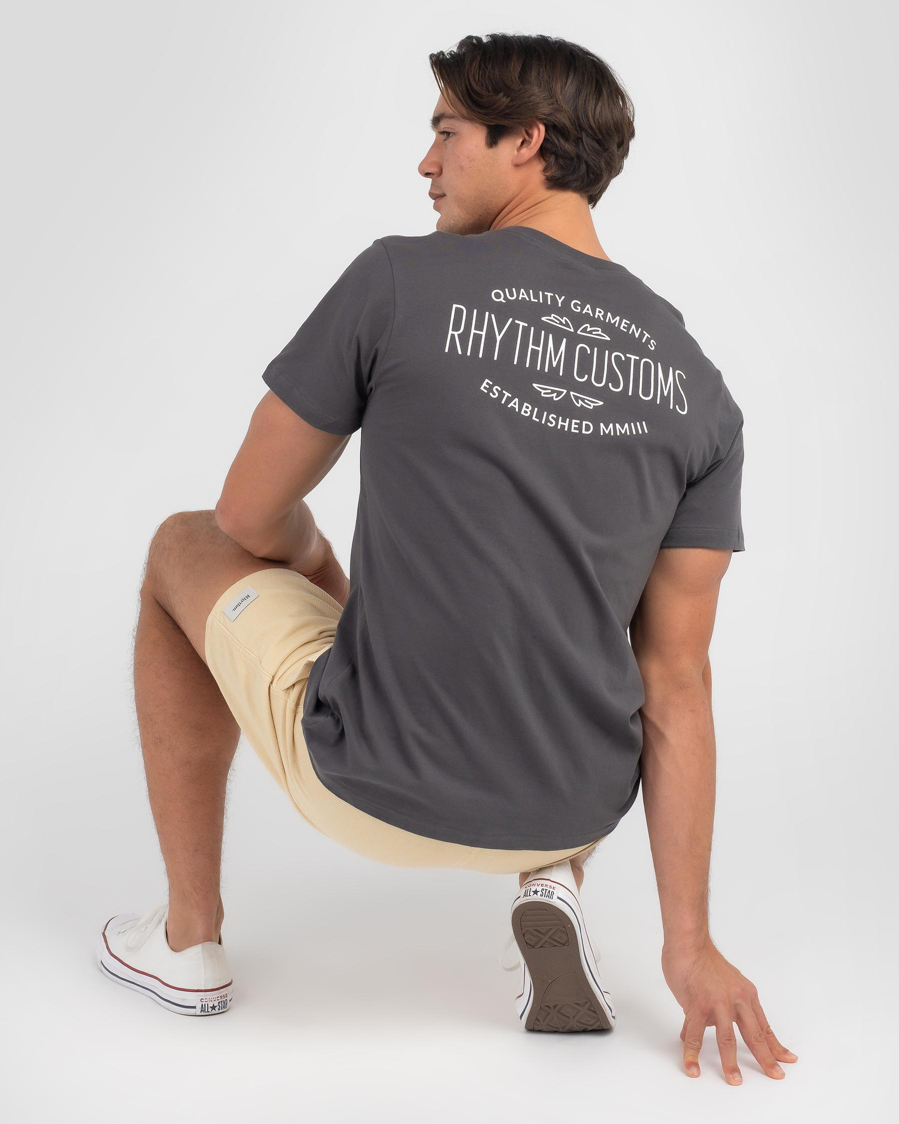 Shop Rhythm Custom T-Shirt In Black - Fast Shipping & Easy Returns ...
