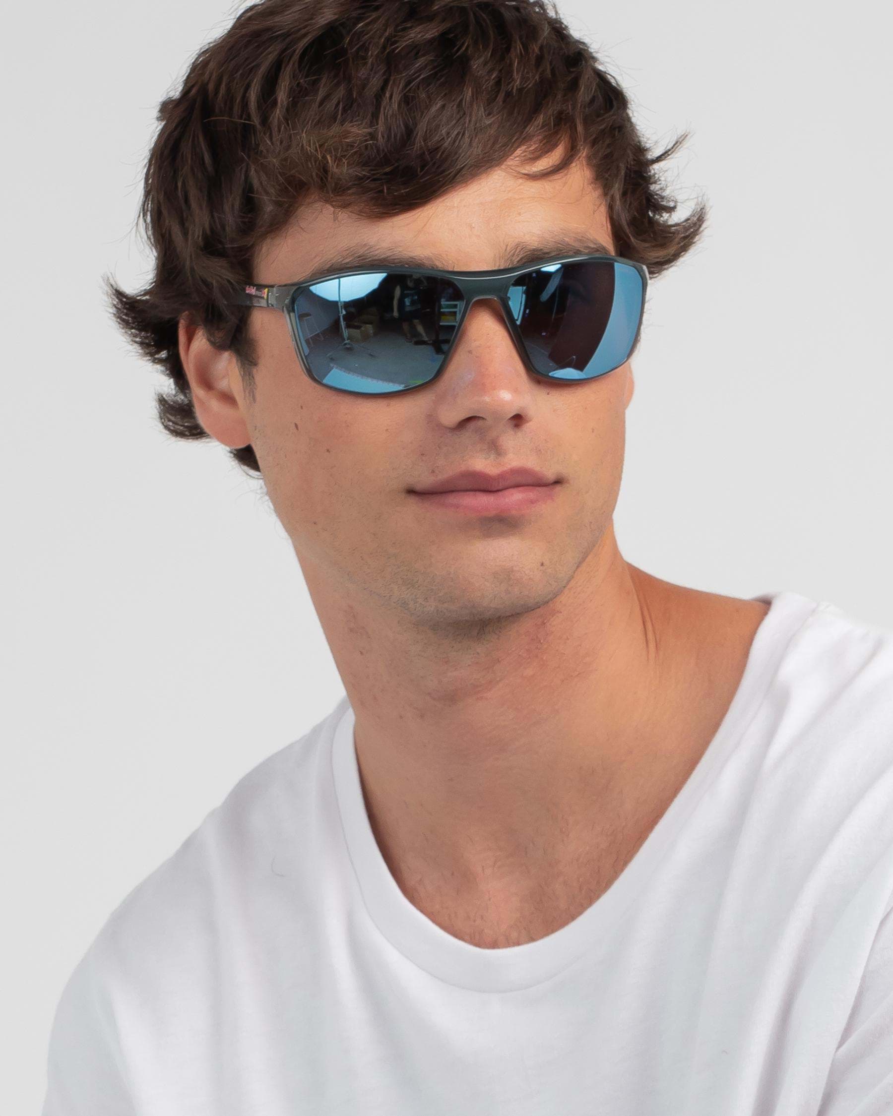 Red Bull Eyewear Raze Polarized Sunglasses In Shiny X'tal Light Grey ...
