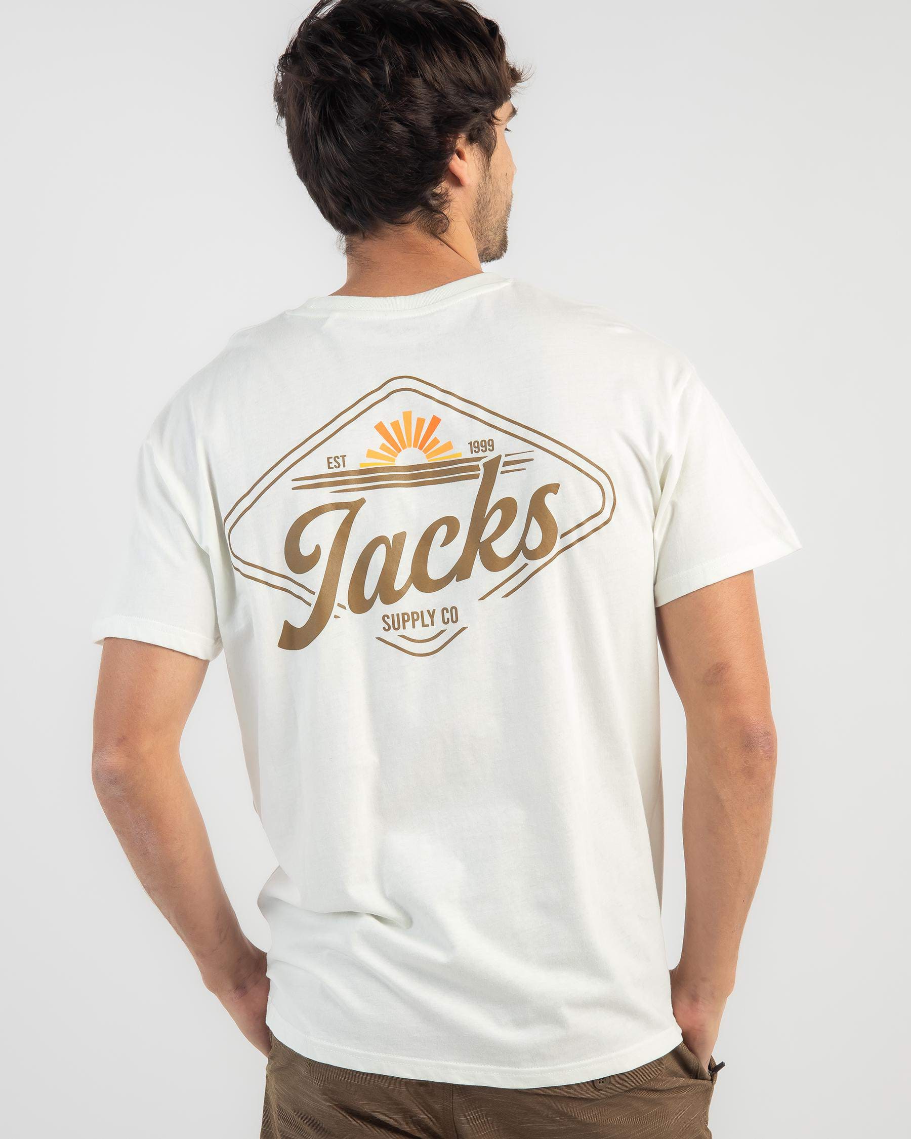 Shop Jacks Coded T-Shirt In Off White - Fast Shipping & Easy Returns ...