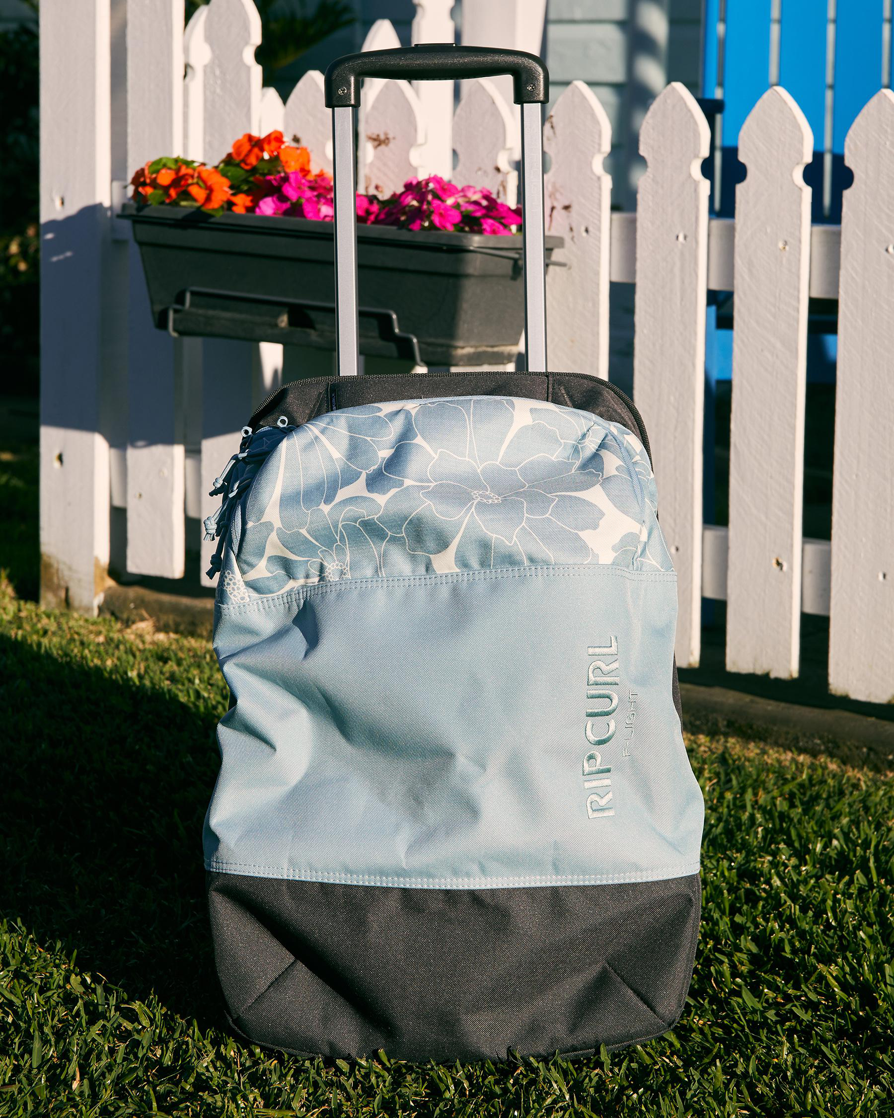 Shop Rip Curl FLight Cabin Small Wheeled Travel Bag In Dusty Blue