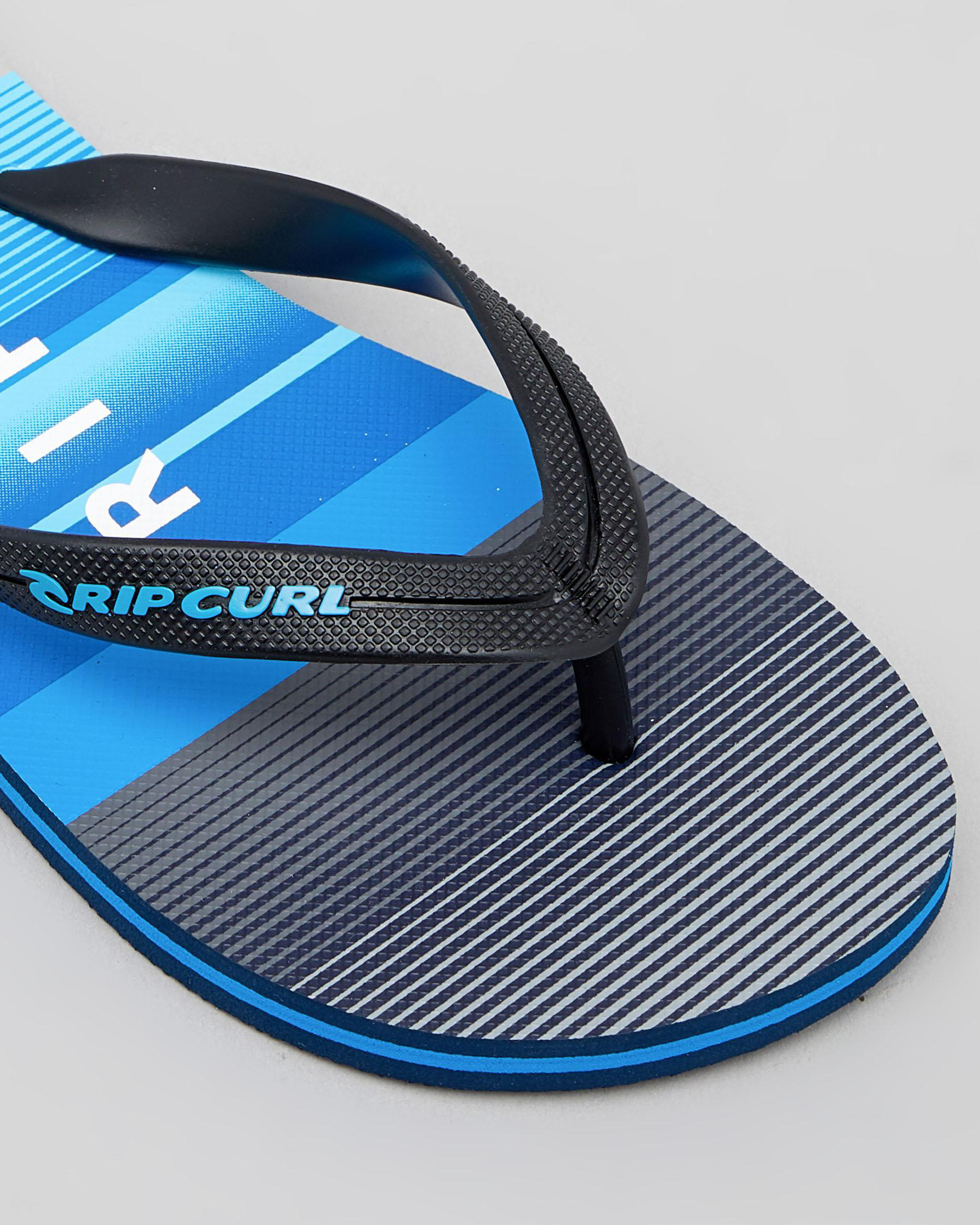 Shop Rip Curl Setters Thongs In Blue/grey - Fast Shipping & Easy ...