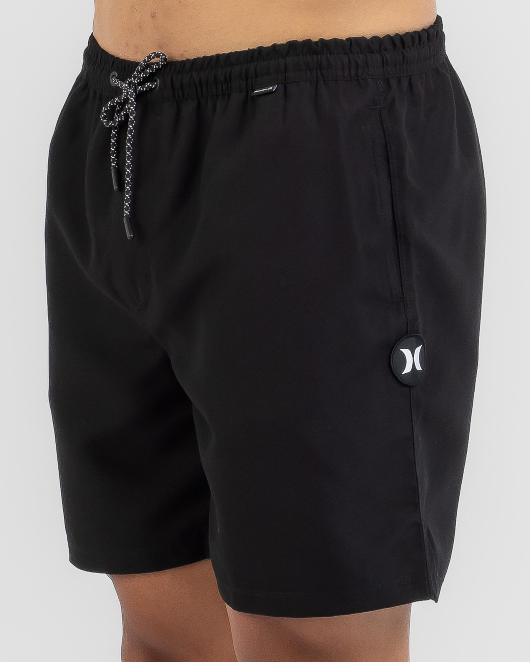 Shop Hurley Icon Blue Volley Shorts In Blk Fast Shipping & Easy