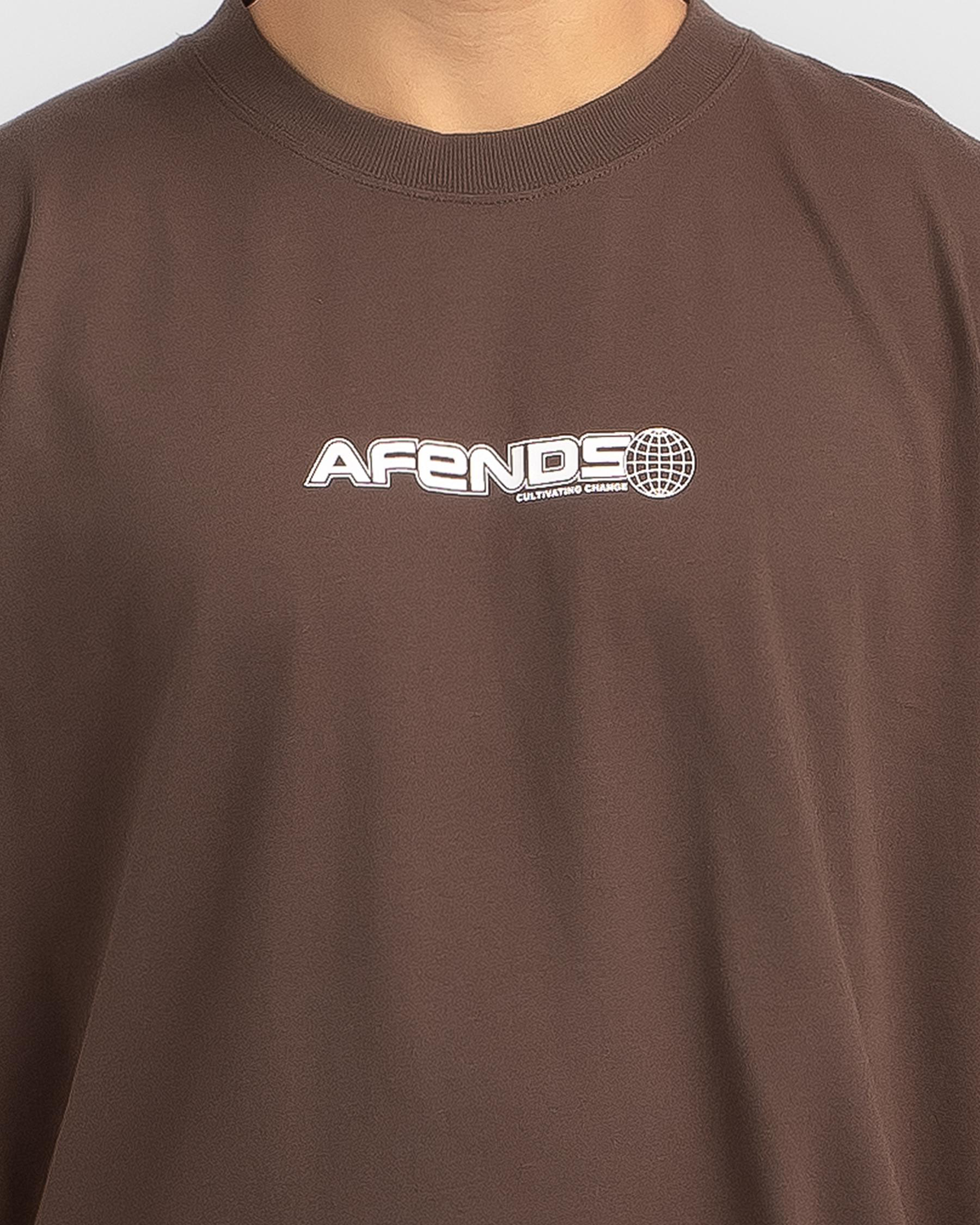 Shop Afends Pilot T-Shirt In Coffee - Fast Shipping & Easy Returns ...