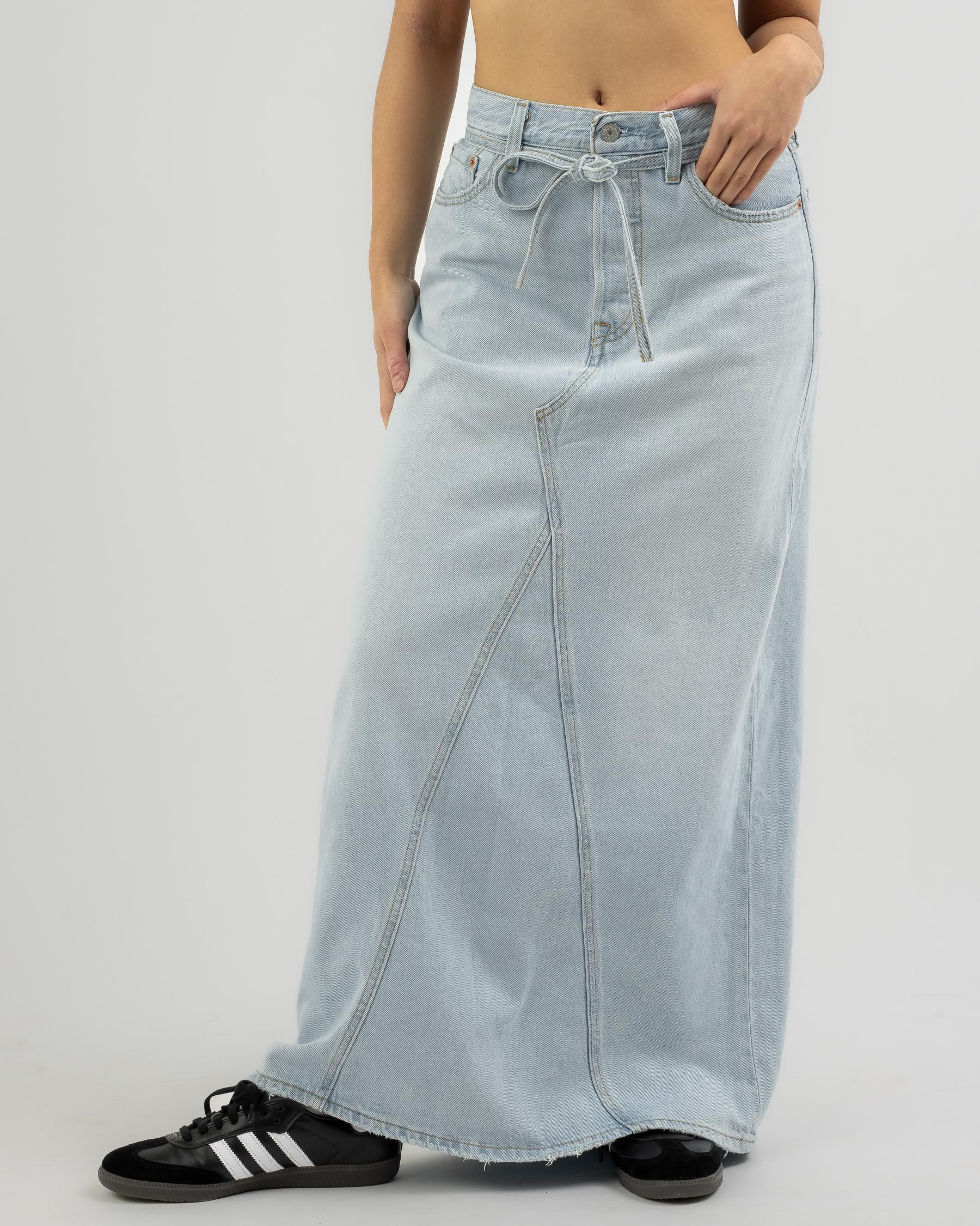 Shop Levi's Iconic Long Skirt In My So Called Pants - Fast Shipping ...