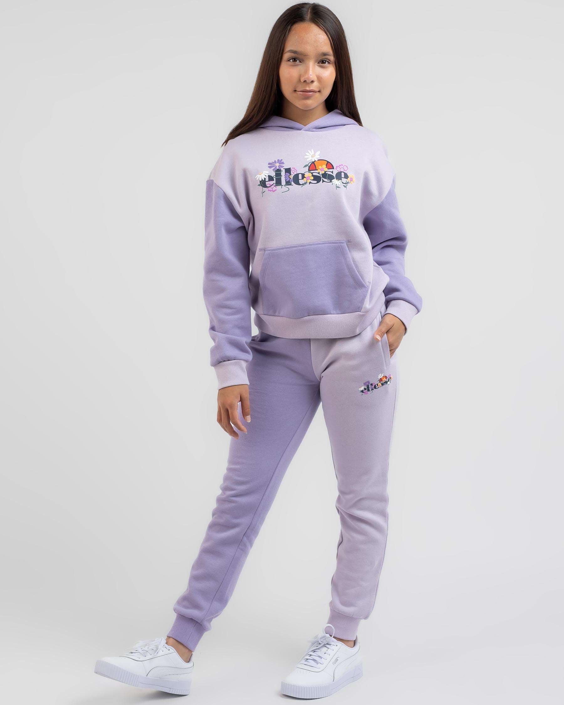 Ellesse Girls' Soli Track Pants In Purple - Fast Shipping & Easy ...