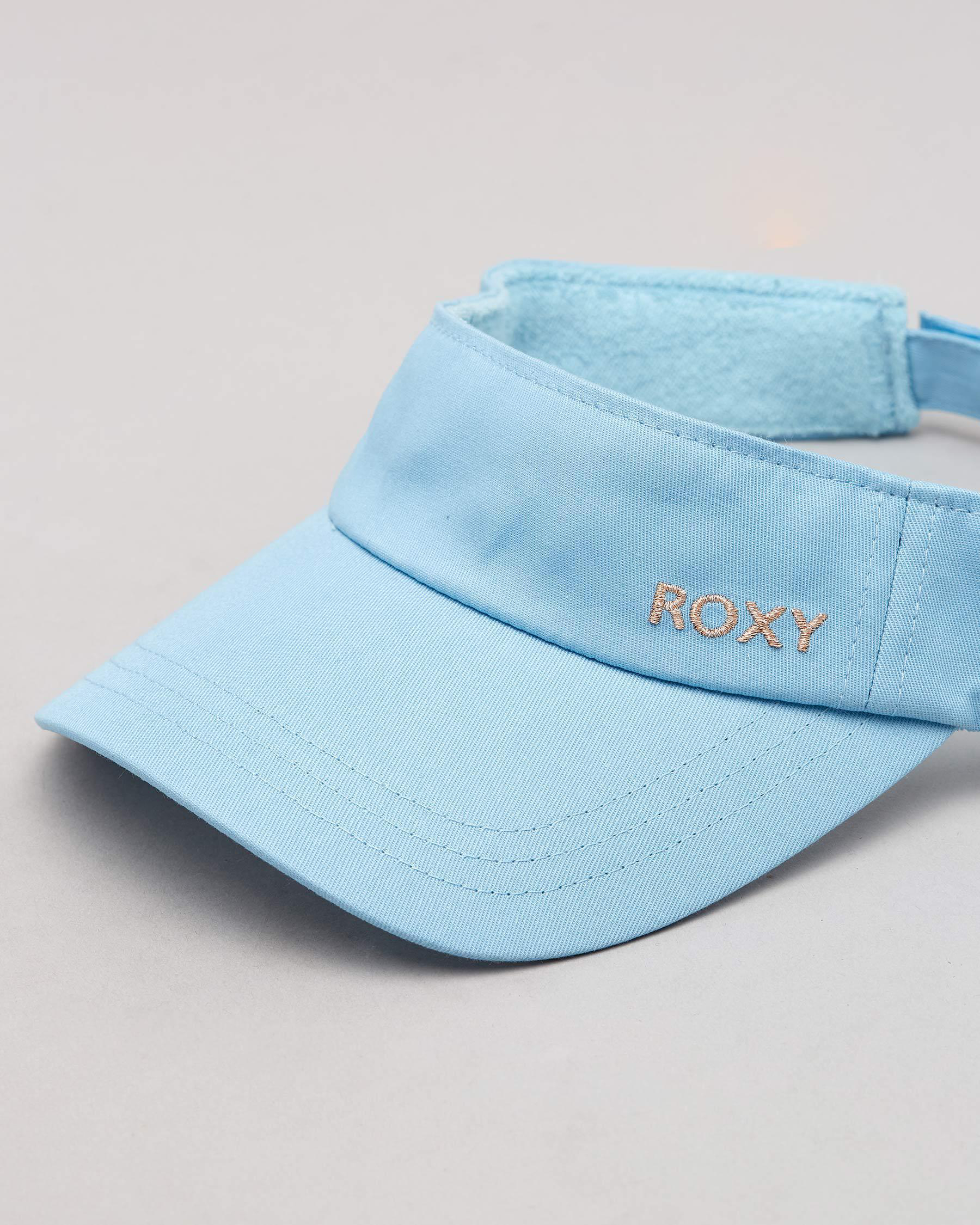 Roxy Kind Of Beautiful Visor In Porcelain Blue Fast Shipping & Easy