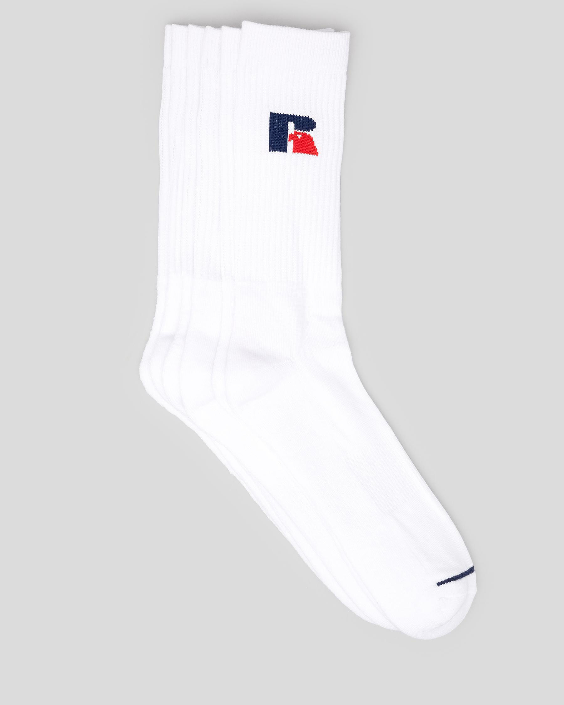 Shop Russell Athletic Russell Athletic Classic Socks 3 Pack In White