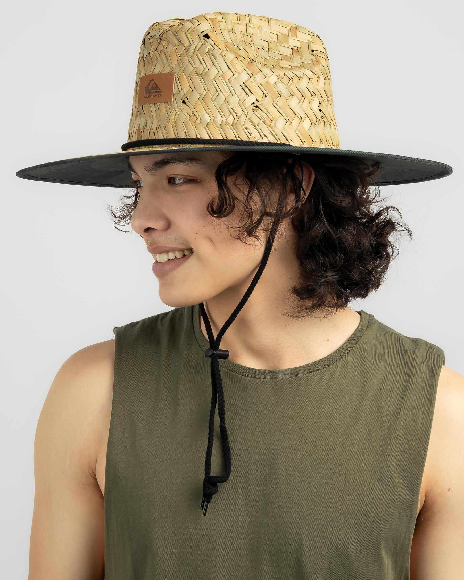 Quiksilver Outsider Straw Hat In Thyme Fast Shipping & Easy Returns