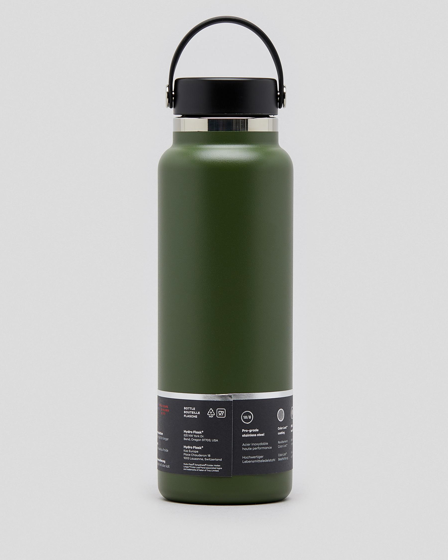 Hydro Flask 40oz Wide Mouth Drink Bottle In Olive Fast Shipping