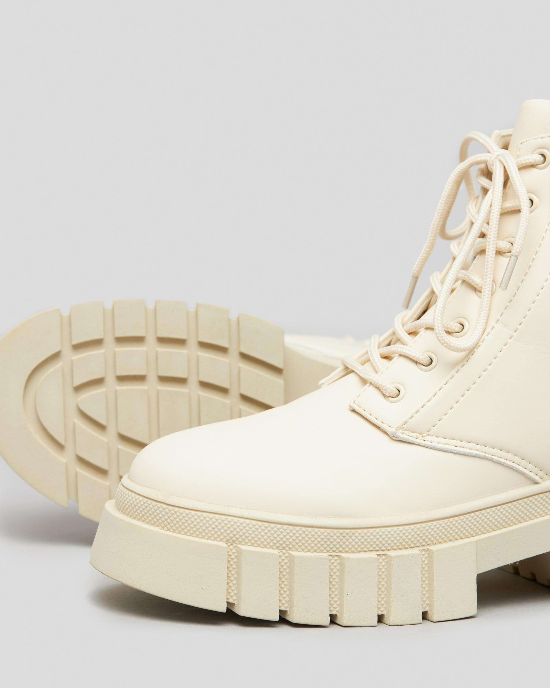 Shop Jonnie Arsenal Boots In Alabaster - Fast Shipping & Easy Returns ...