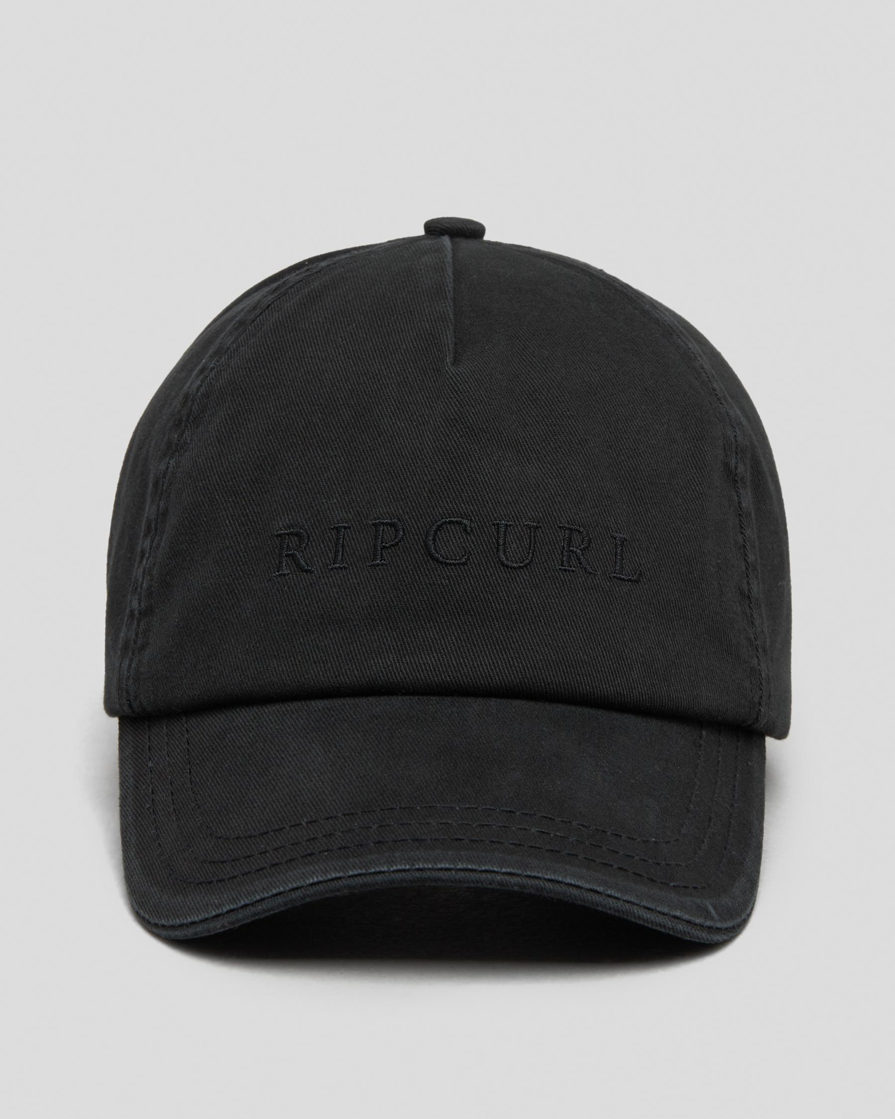 Rip Curl Premium Surf Cap In Washed Black - Fast Shipping & Easy ...