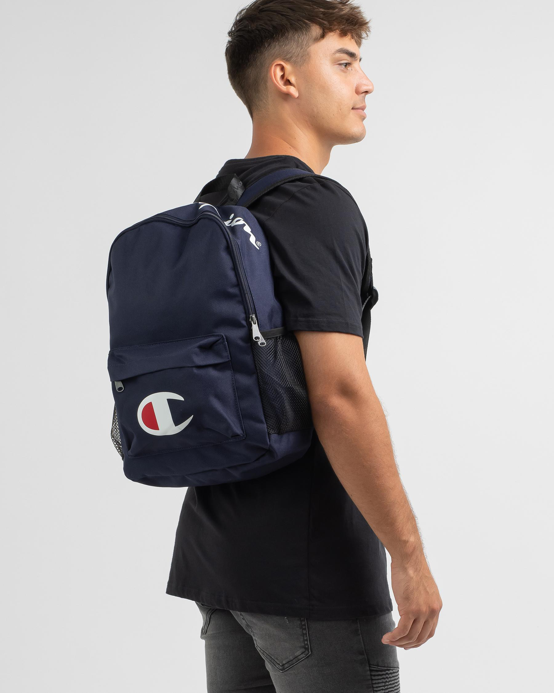 Shop Champion Medium Backpack In Navy Fast Shipping & Easy Returns
