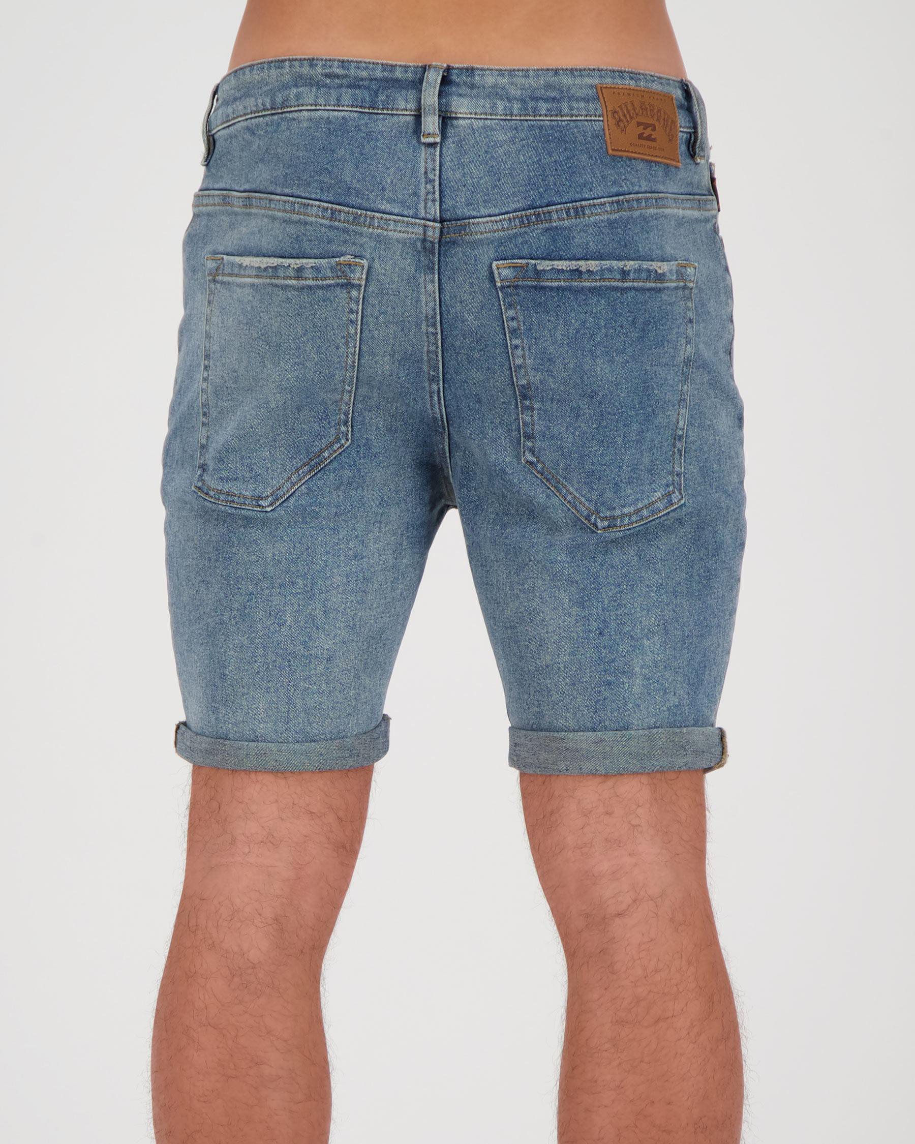 Billabong Versa Denim Rollup Short In Bleach Daze Fast Shipping