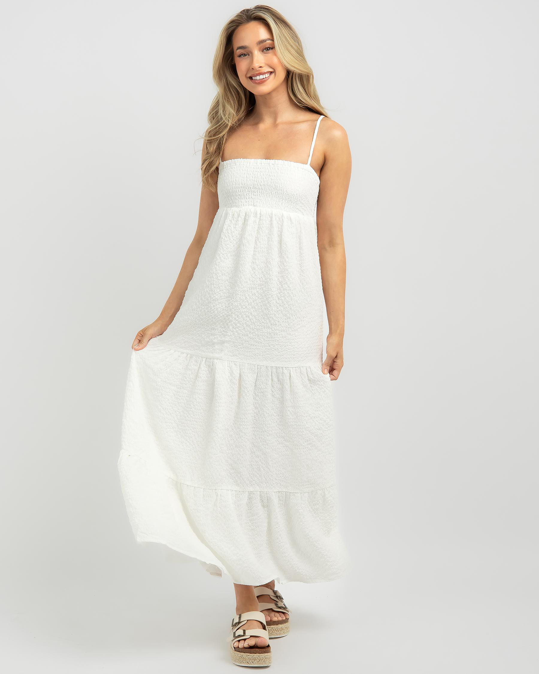 Mooloola Curt Maxi Dress In White - Fast Shipping & Easy Returns - City ...