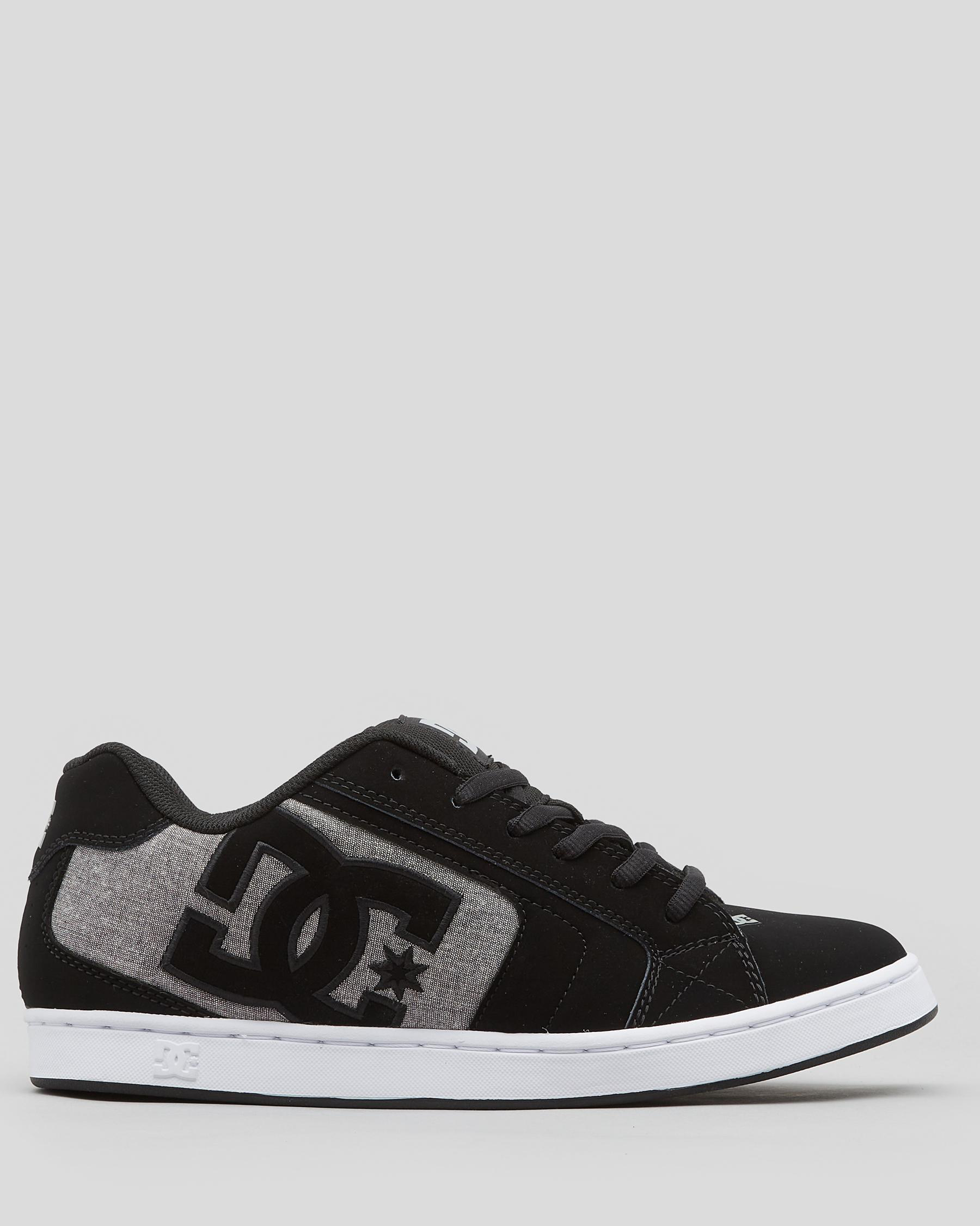 Shop DC Shoes Net Shoes In Black/grey/grey - Fast Shipping & Easy ...
