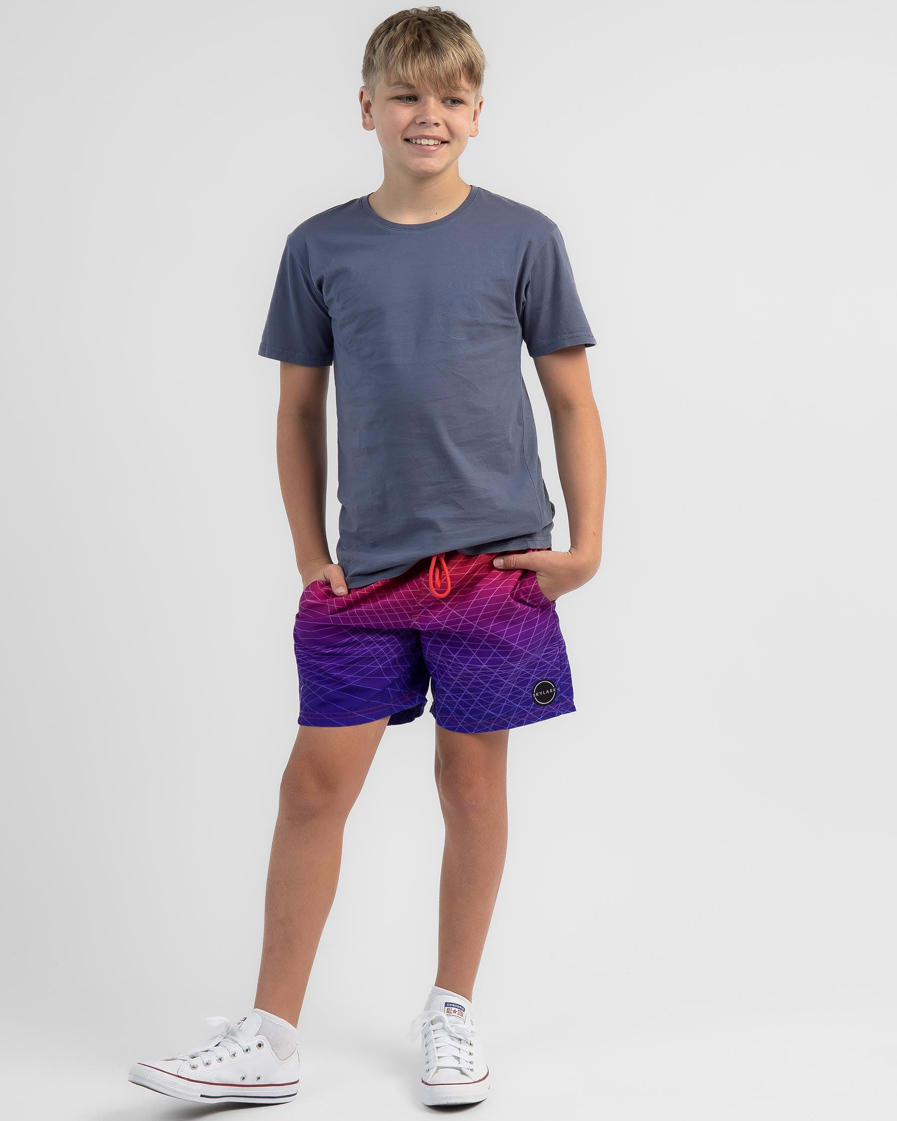 Shop Skylark Boys' Pacific Mully Shorts In Tritone - Fast Shipping ...