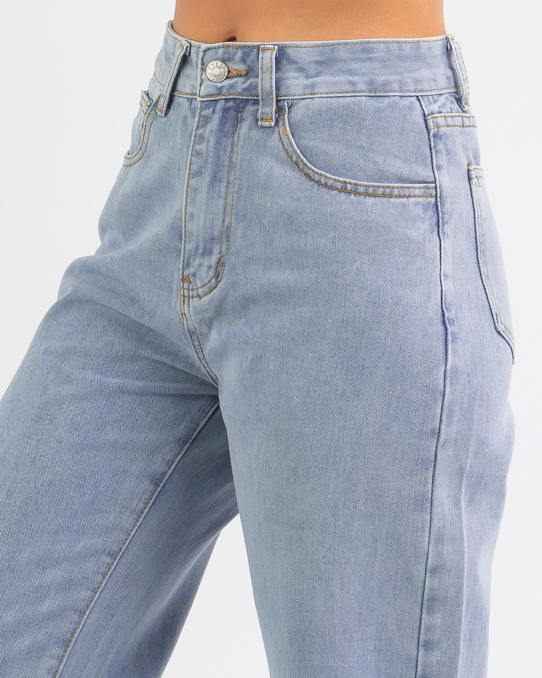 Shop DESU Gabrielle Jeans In Light Mid - Fast Shipping & Easy Returns ...