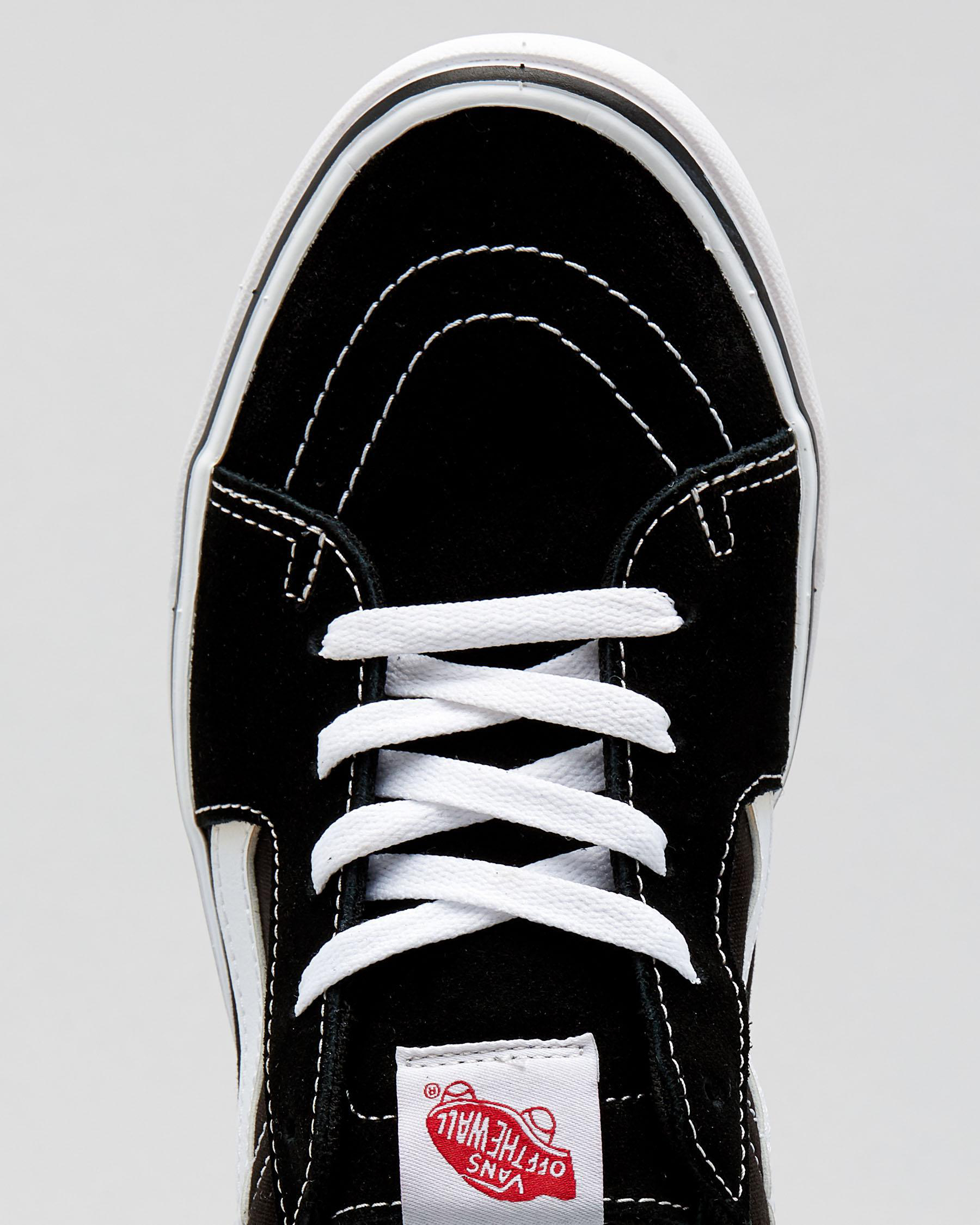 Vans Comfy Cush Sk8Low Shoes In (Classic) Black/true White Fast