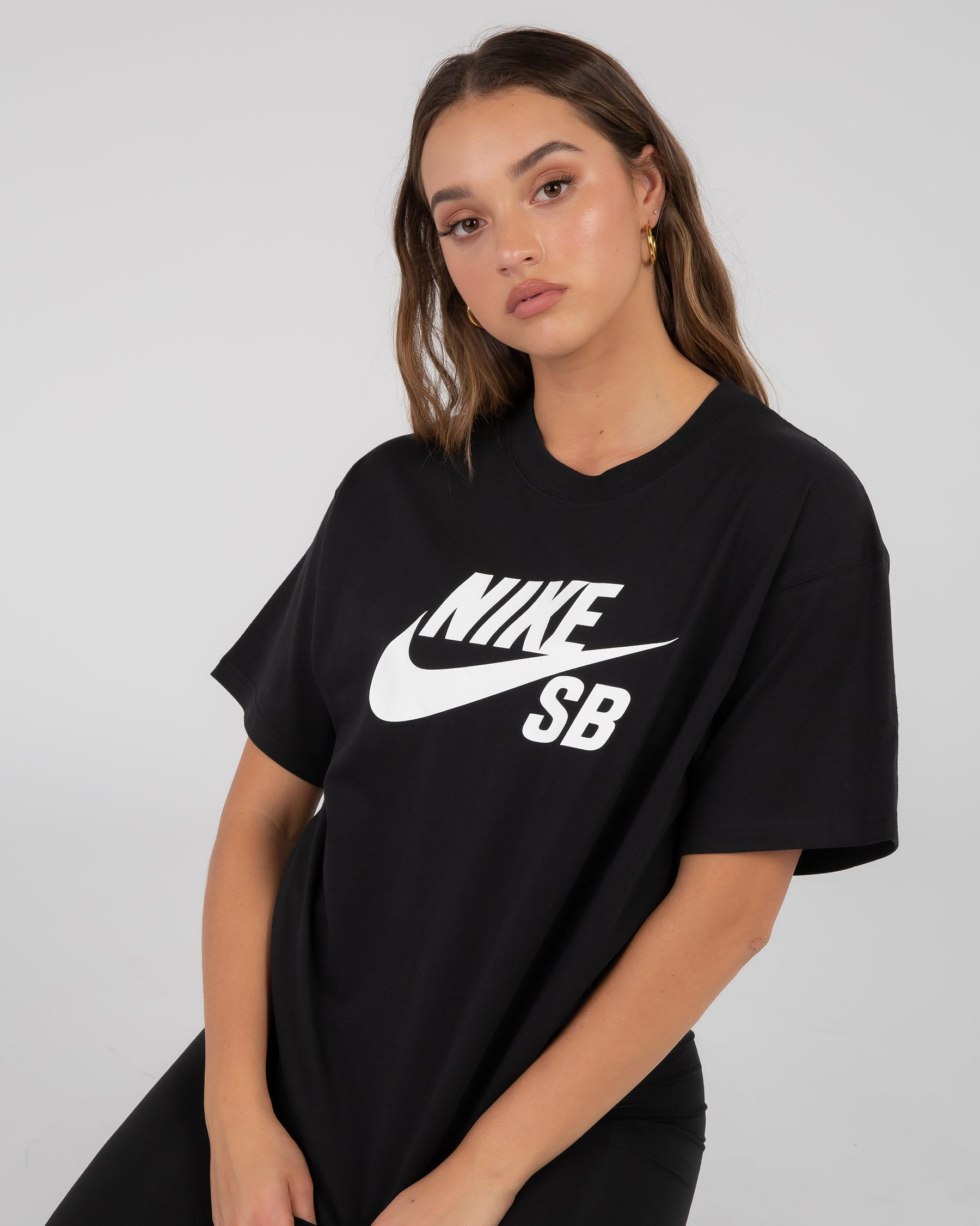 Shop Nike Logo T-Shirt In Black/white - Fast Shipping & Easy Returns