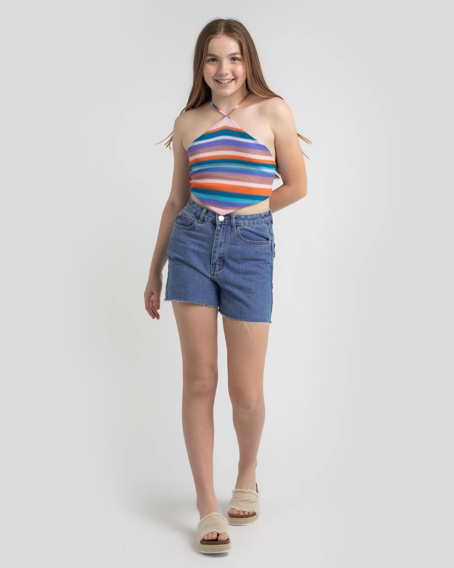 Ava And Ever Girls' Summer Daze Top In Rainbow - Fast Shipping & Easy ...