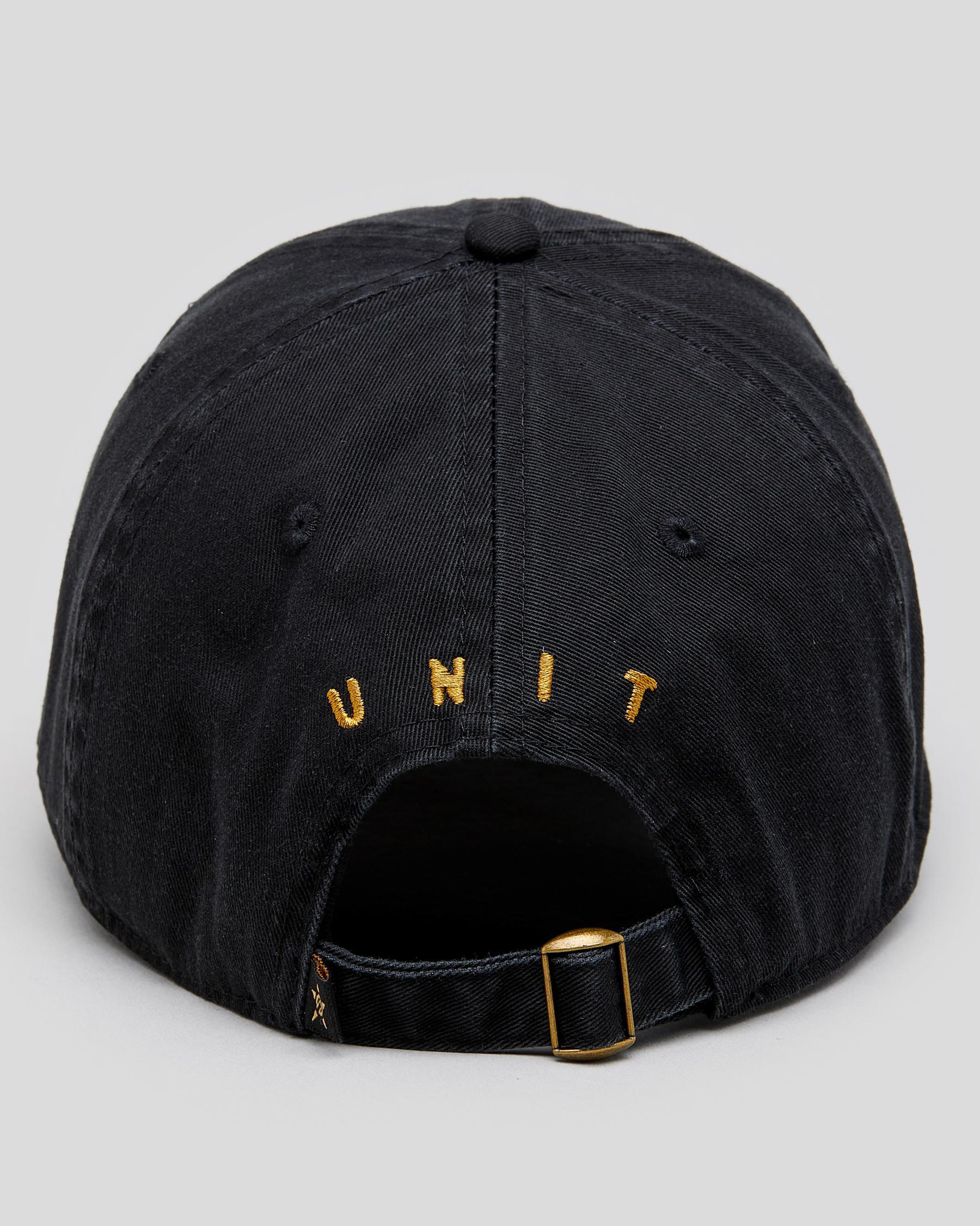 Unit Backstrap Cap Shop Unit Piston Unstructured Strapback Cap In Black - Fast Shipping ...