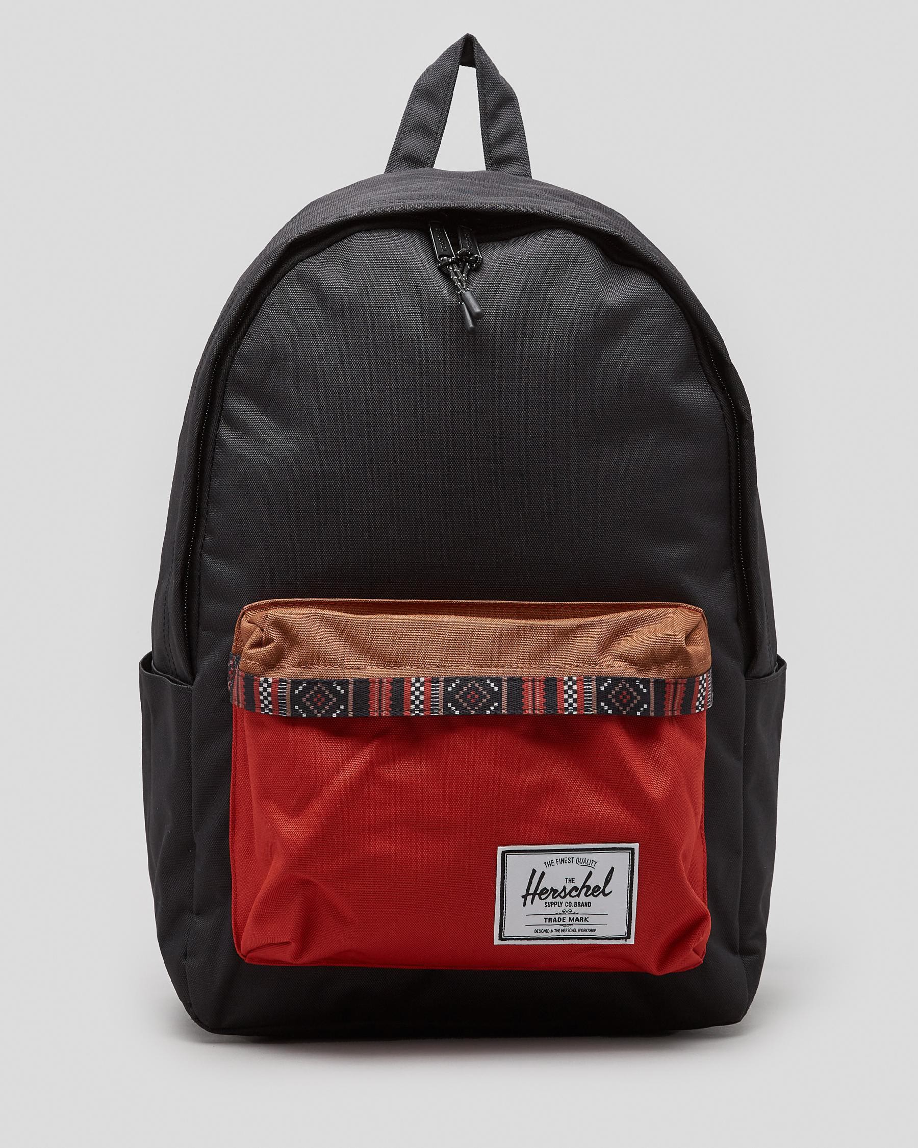 Herschel Classic XL Backpack In Black/saddle/ketchup - Fast Shipping ...
