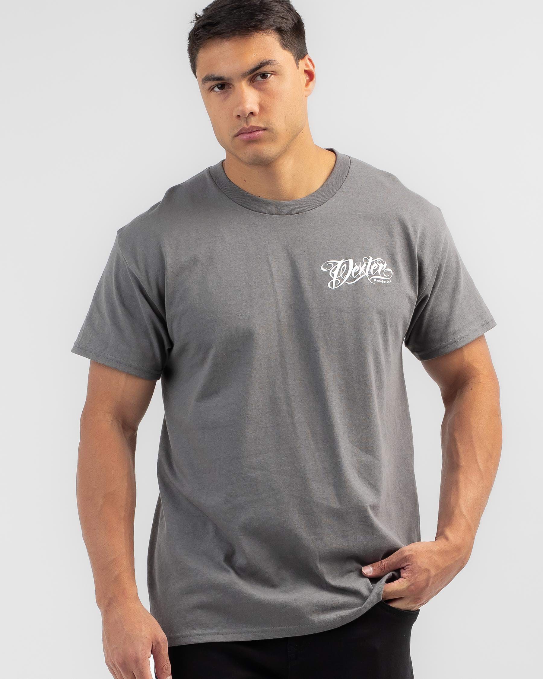Shop Dexter Speedway T-shirt In Charcoal - Fast Shipping & Easy Returns ...