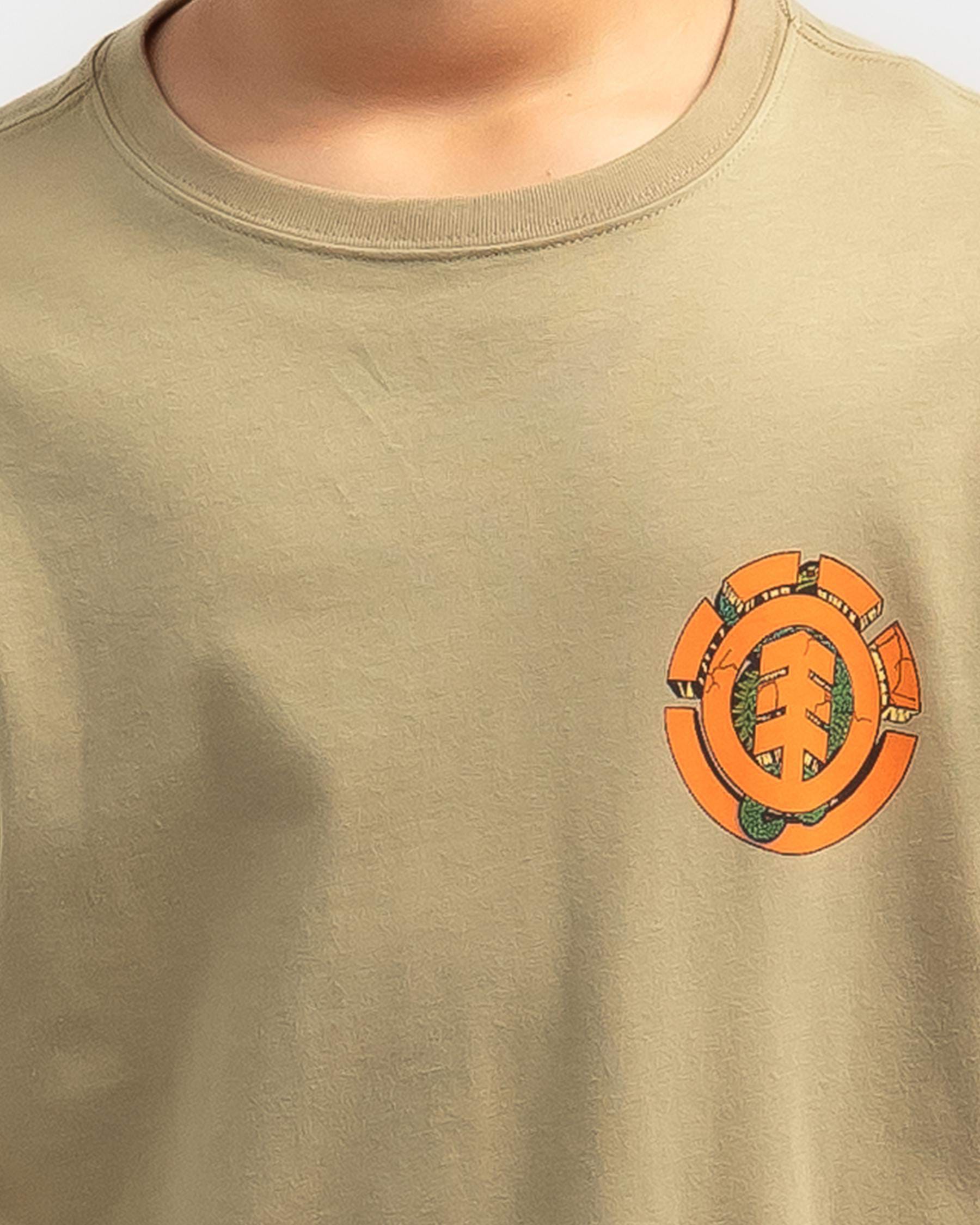 Element Boys' Snake T-Shirt In Khaki - Fast Shipping & Easy Returns ...