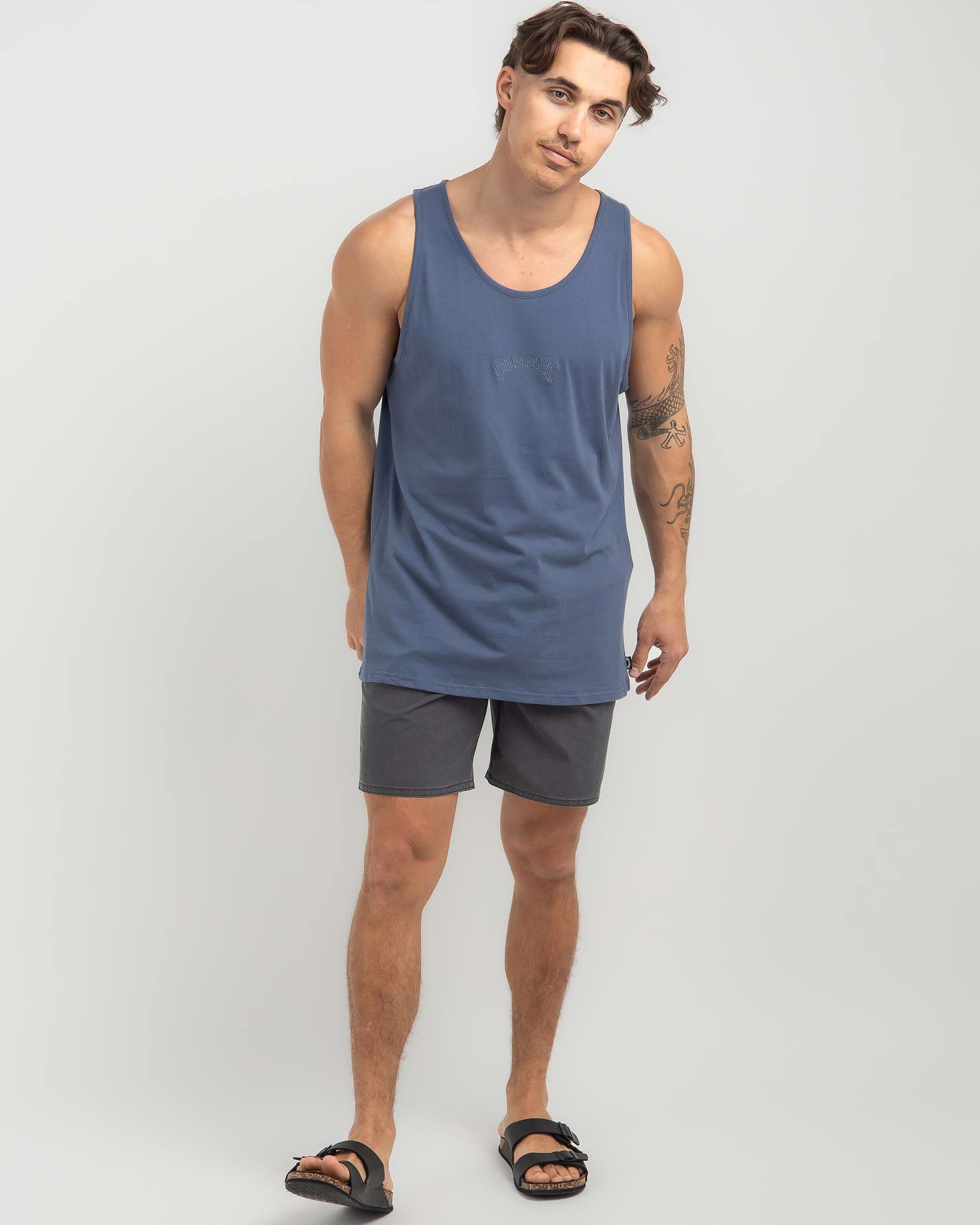 Billabong Smitty Singlet In North Sea - Fast Shipping & Easy Returns ...