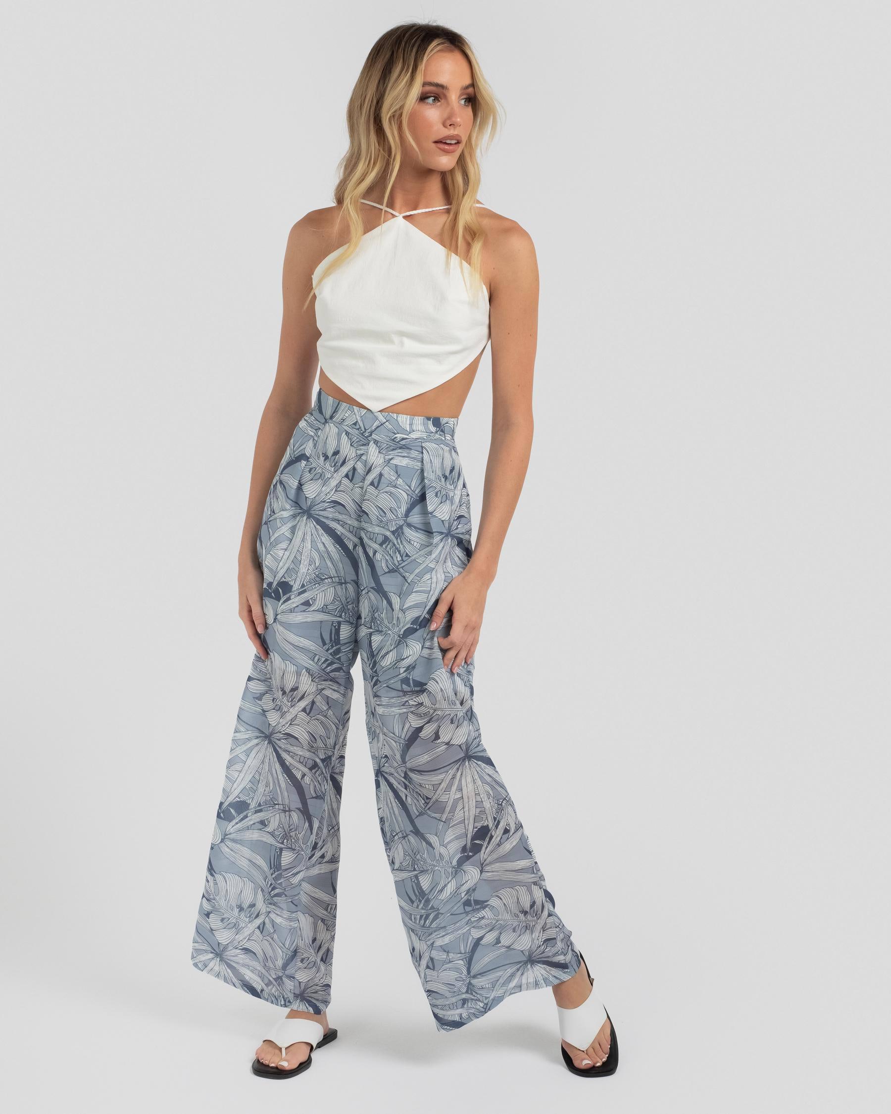 Here Comes The Sun Imogen Beach Pants In Ink - Fast Shipping & Easy ...