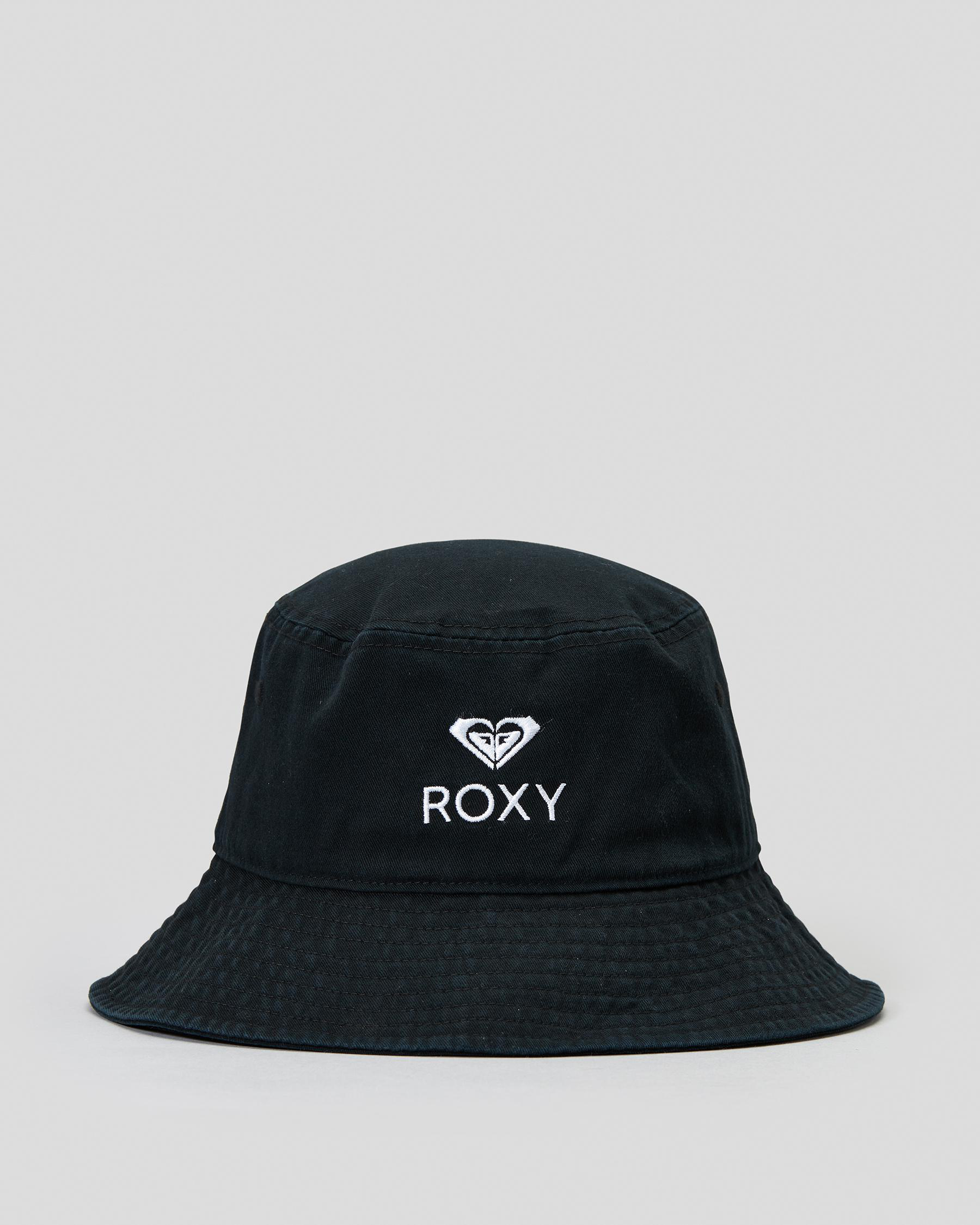 Shop Roxy Passion Moon Bucket Hat In Anthracite Fast Shipping & Easy