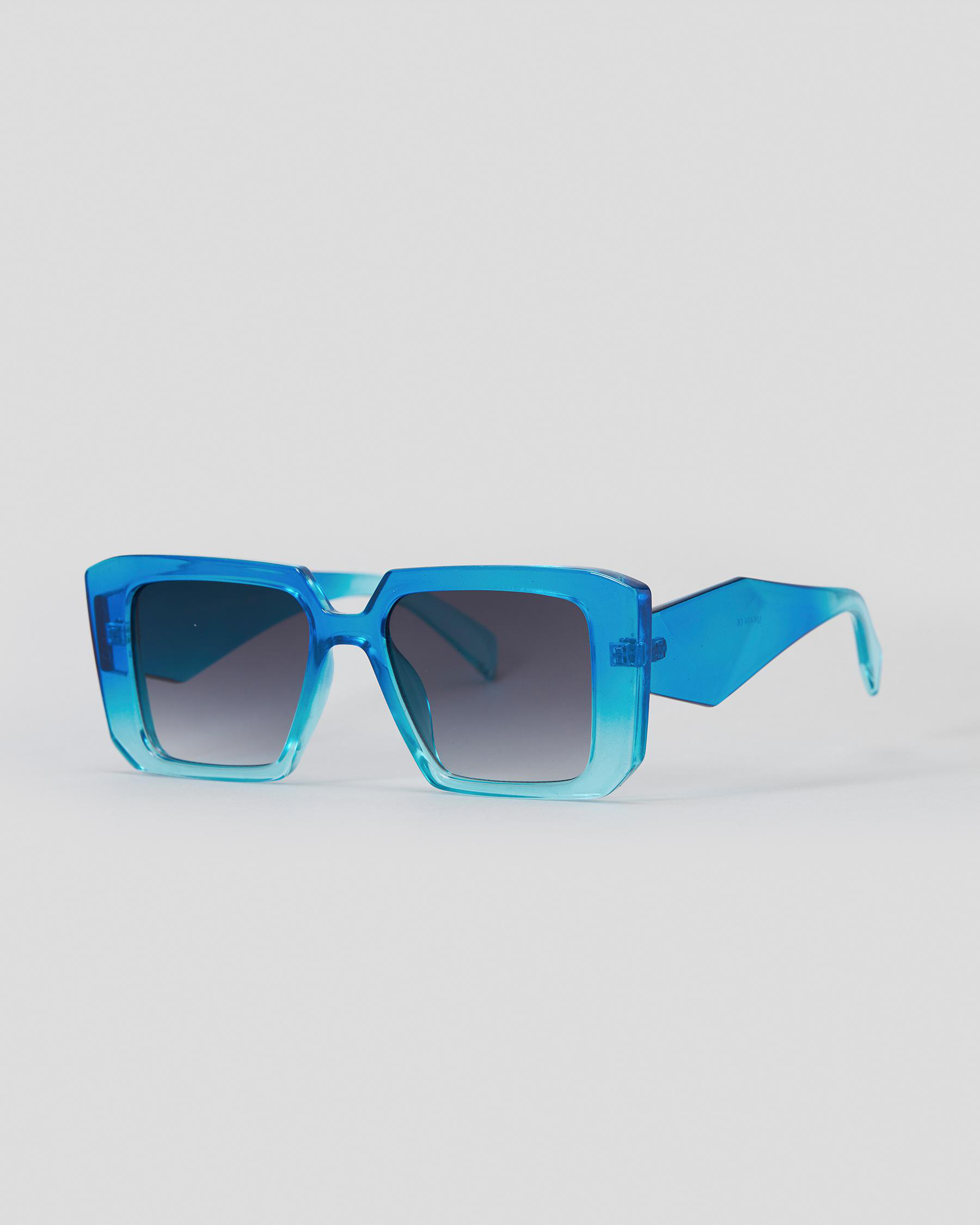 Shop Indie Eyewear Sydney Sunglasses In Gd Blue/smoke Fast Shipping