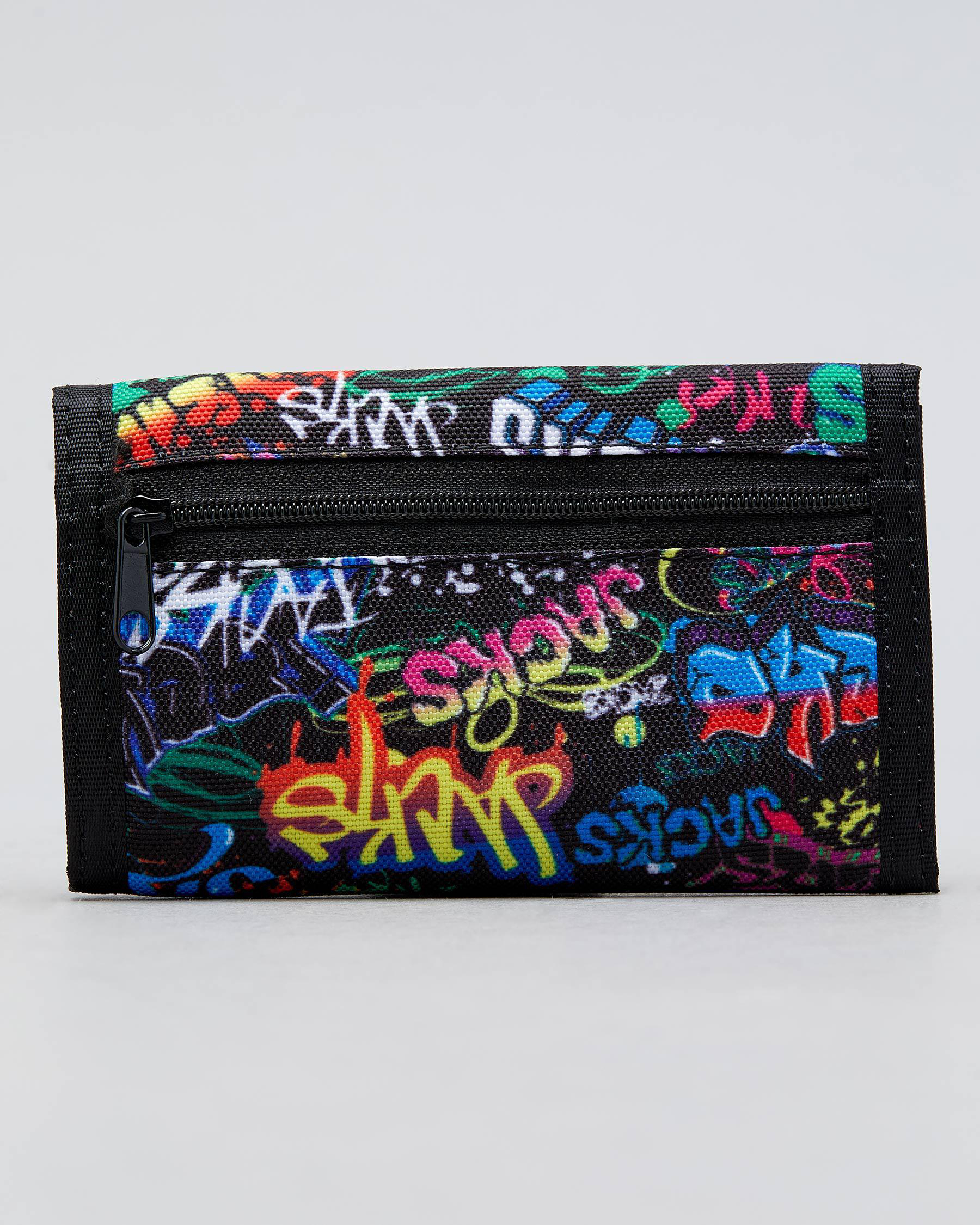Jacks Tagged Velcro Wallet In Multi City Beach Australia
