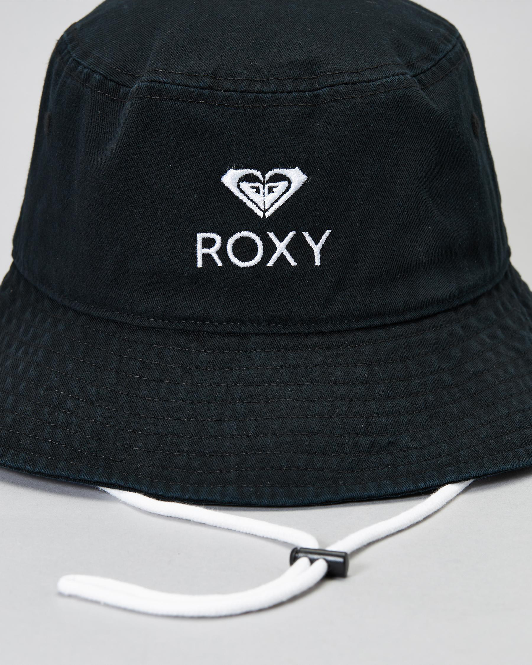 Shop Roxy Passion Moon Bucket Hat In Anthracite Fast Shipping & Easy