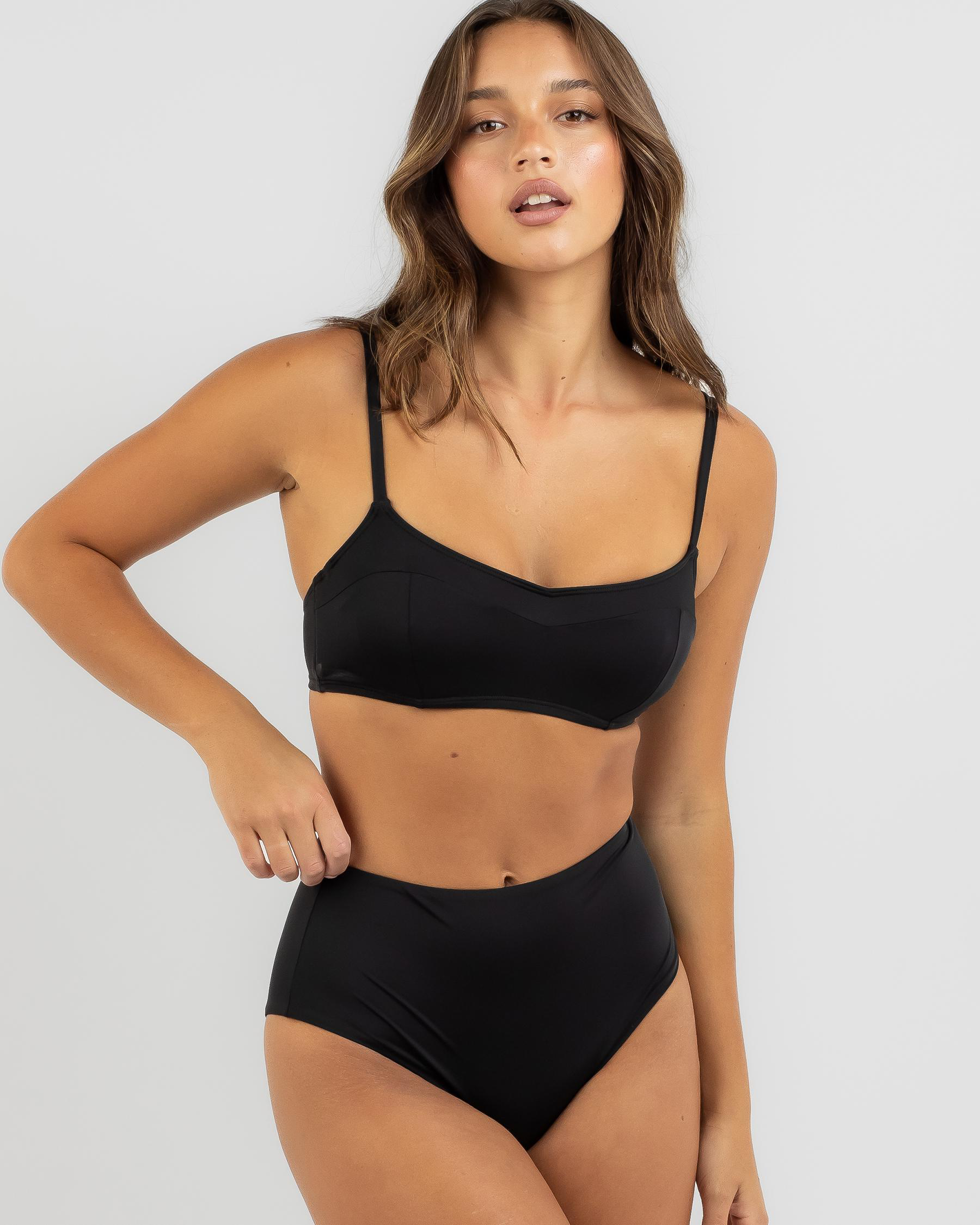 Shop Billabong Sol Searcher Vintage DD Bikini Top In Black Fast