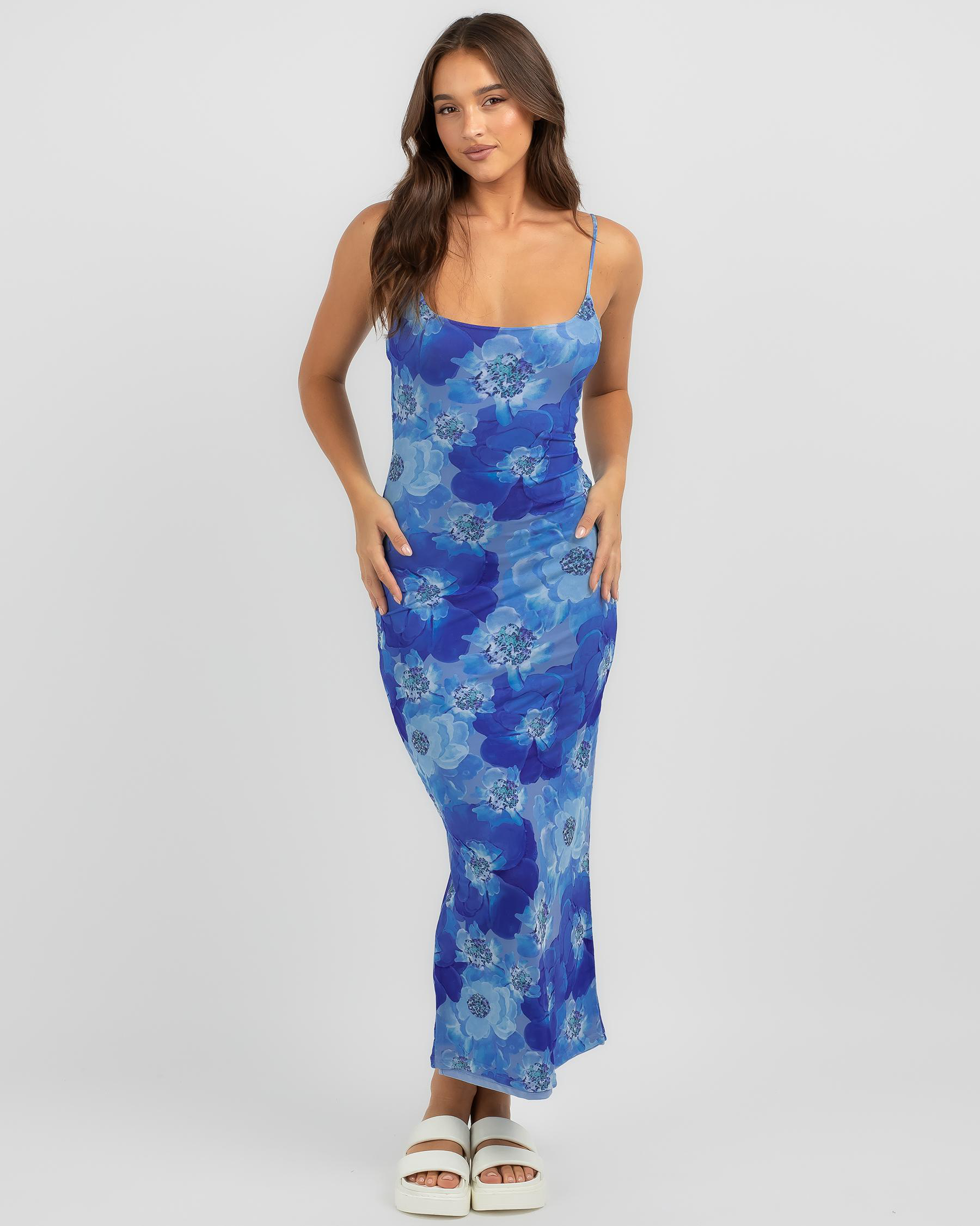 Shop Luvalot Delilah Maxi Dress In Blue Fast Shipping & Easy Returns City Beach Australia