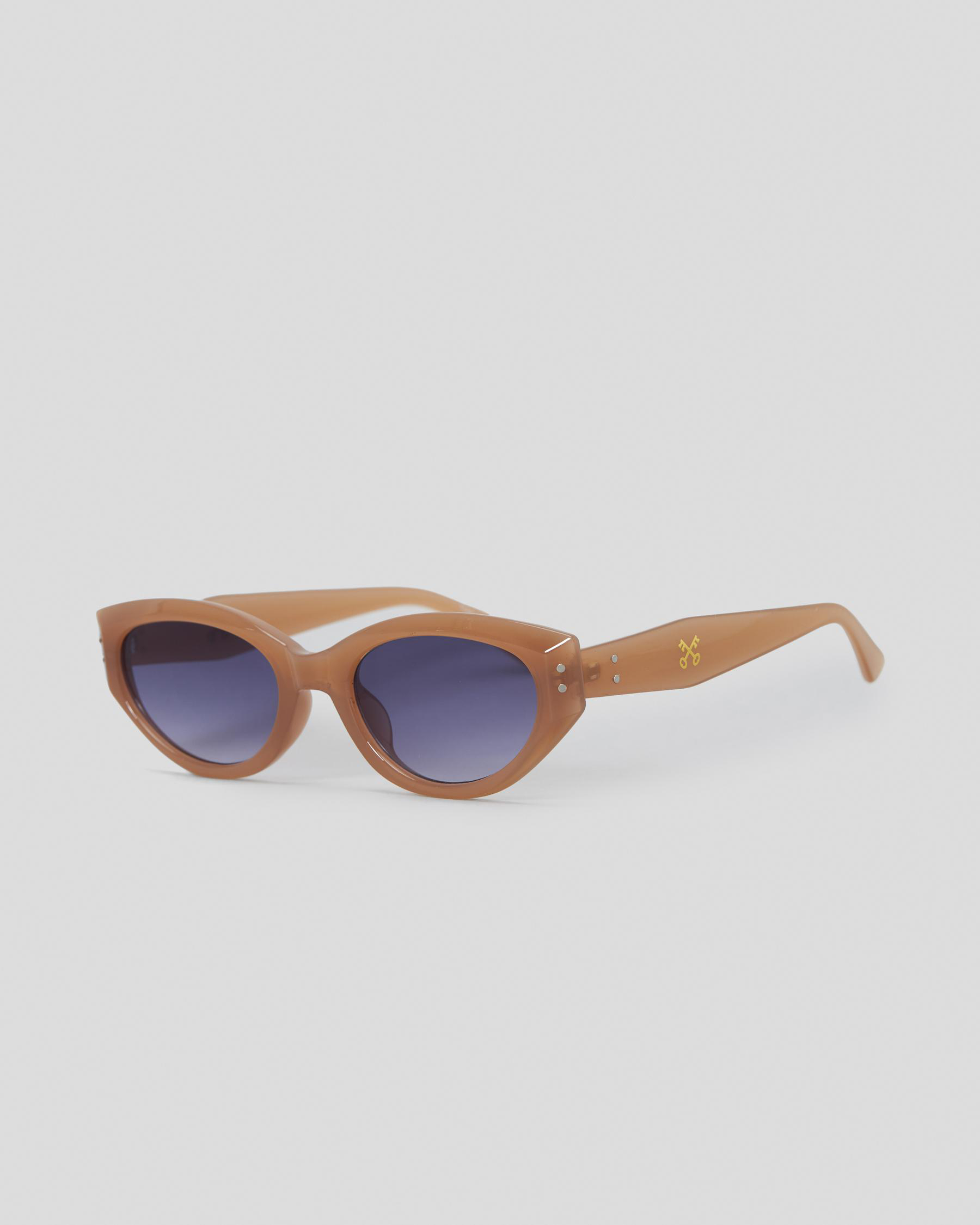 Shop Tuke Eyewear Miami Sunglasses In Beige/smoke Fast Shipping