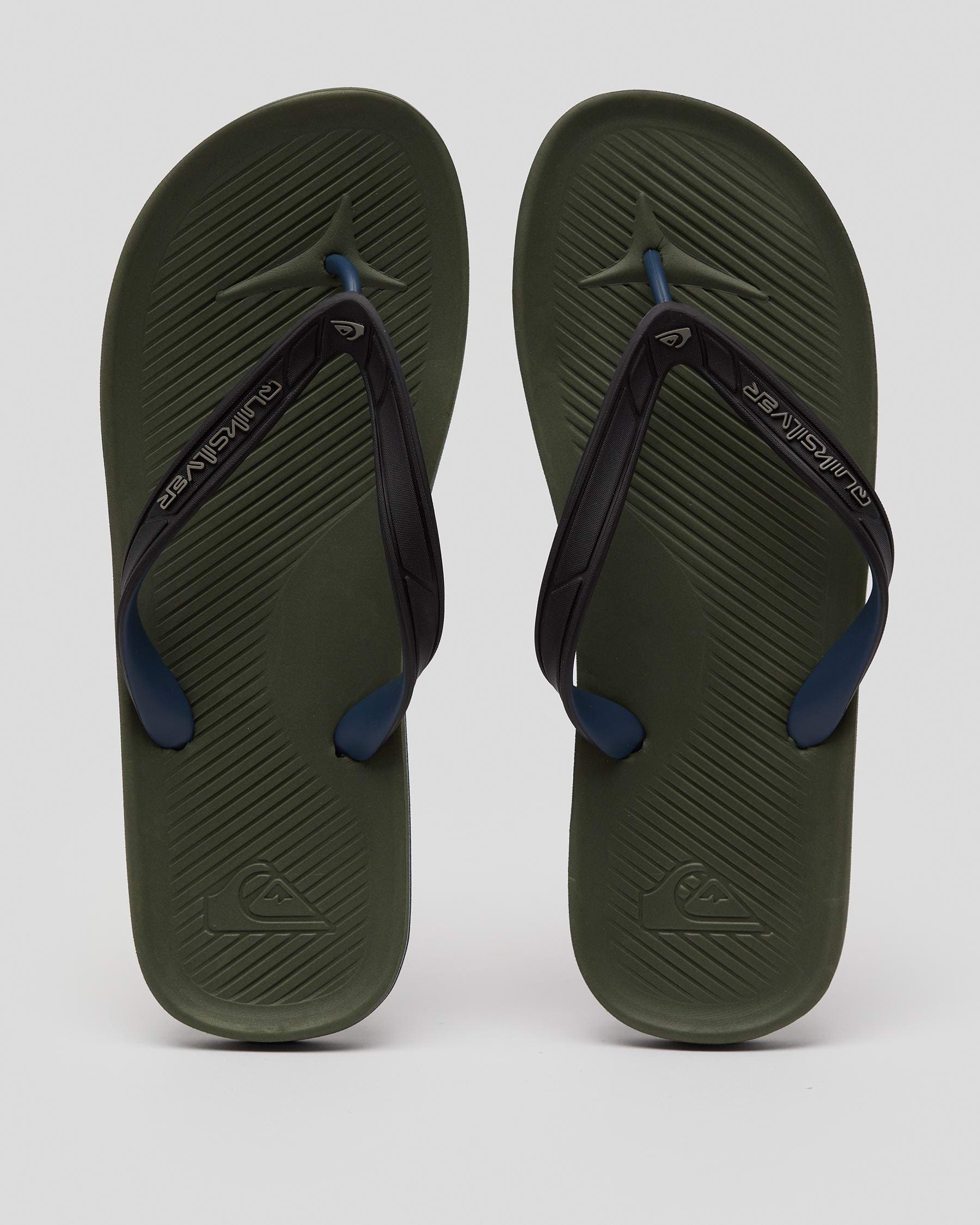 Quiksilver Haleiwa Thongs In Green 1 - Fast Shipping & Easy Returns ...
