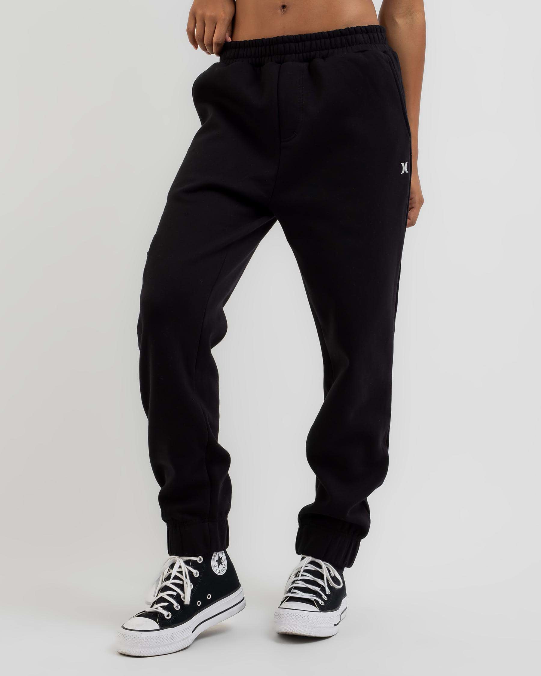 Shop Hurley Geo Track Pants In Black - Fast Shipping & Easy Returns ...