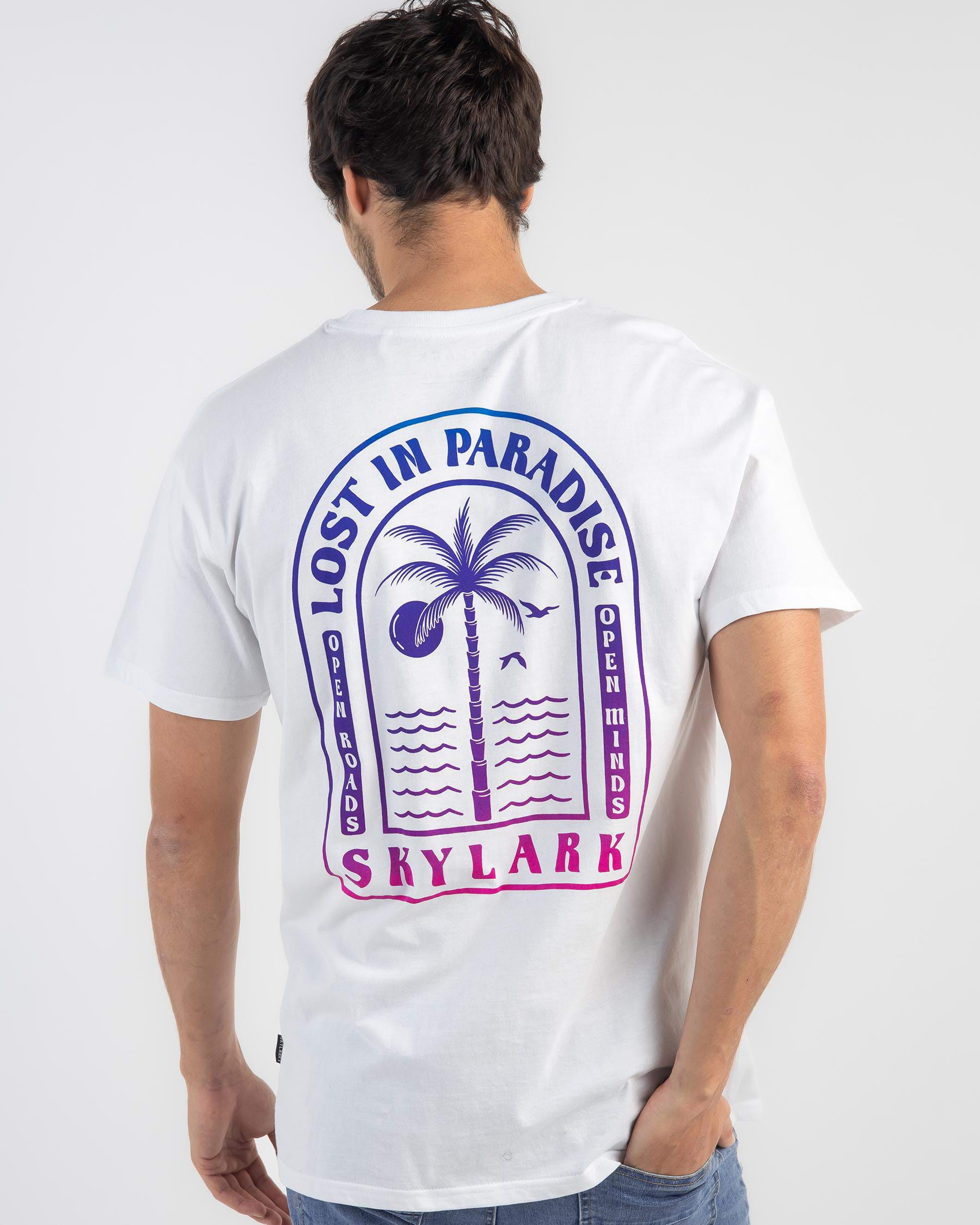 Skylark Lost In Paradise T-Shirt In White - Fast Shipping & Easy ...