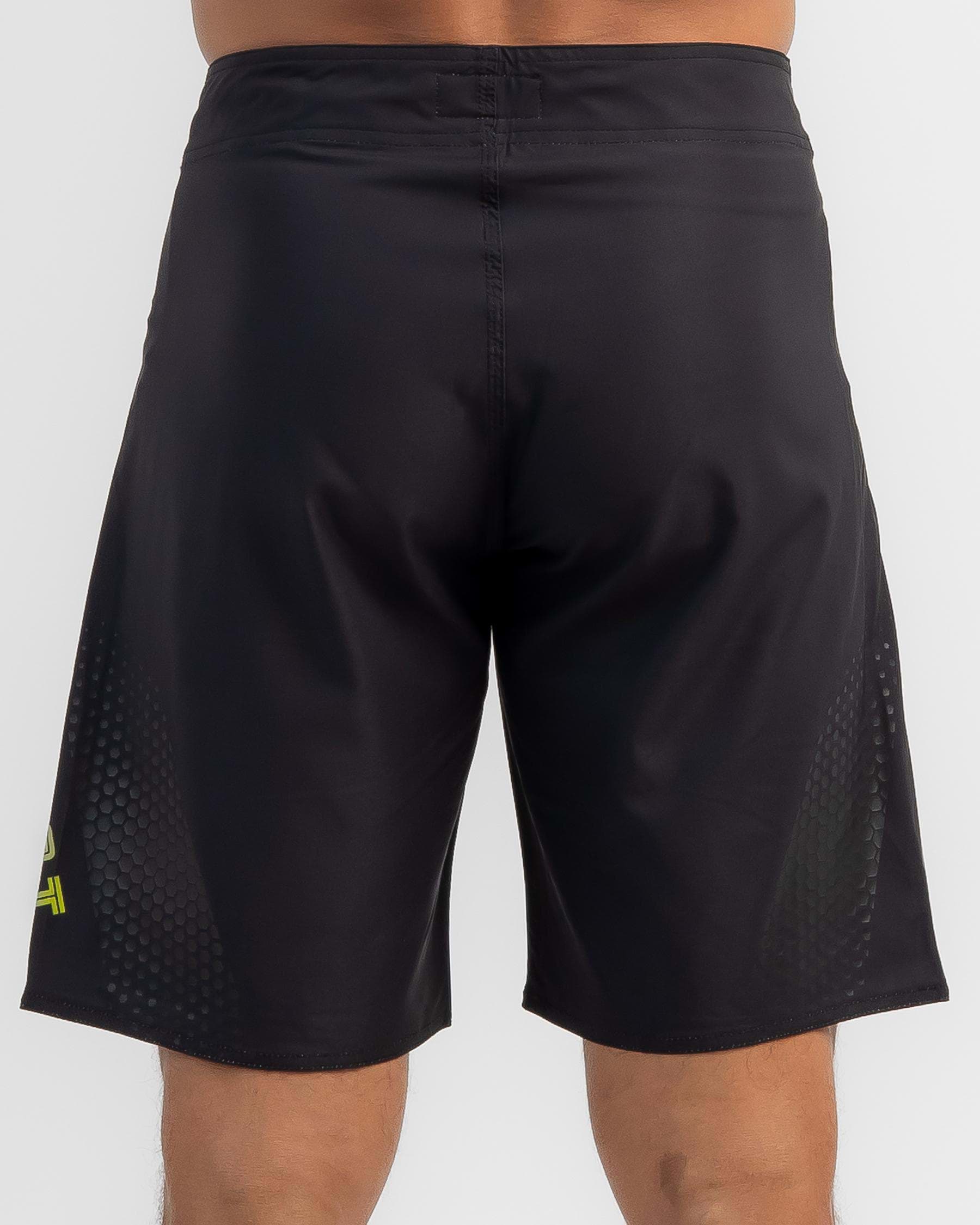 Jetpilot Firefly Board Shorts In Charcoal/yellow - Fast Shipping & Easy ...
