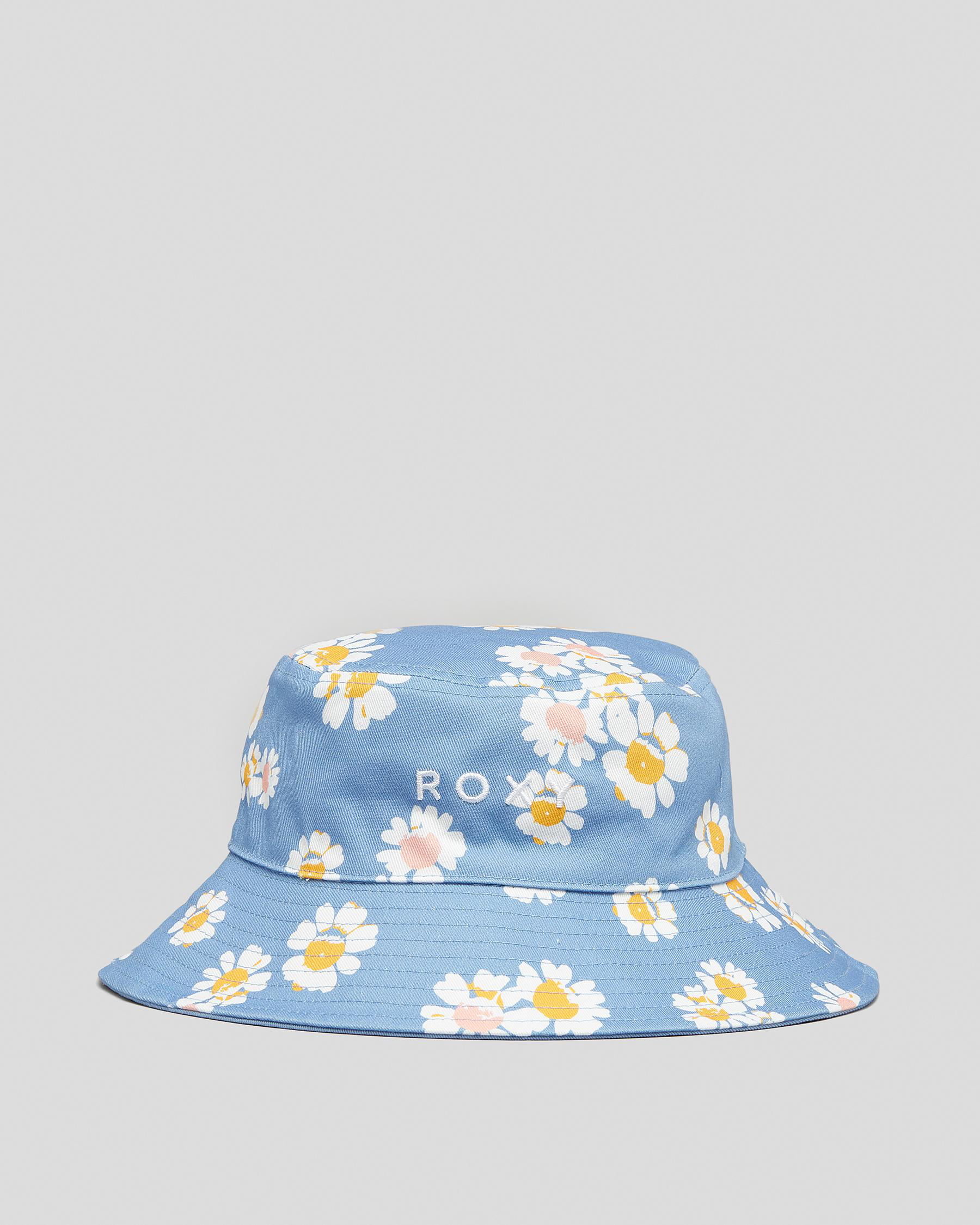 Roxy Girls' Aloha Sunshine Bucket Hat In Allure Daisy Dots S FREE