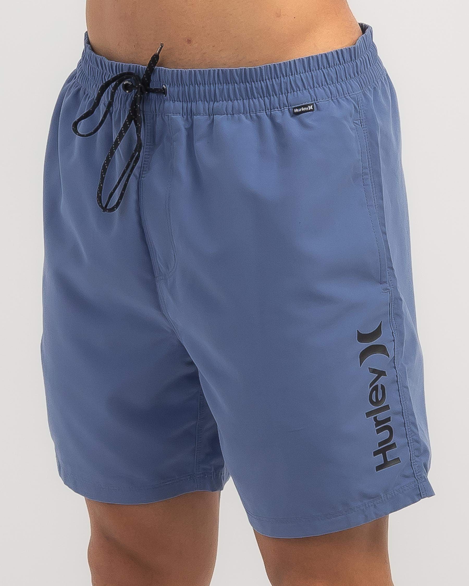 Hurley Hurley One and Only Volley Board Shorts In Blue - FREE* Shipping ...