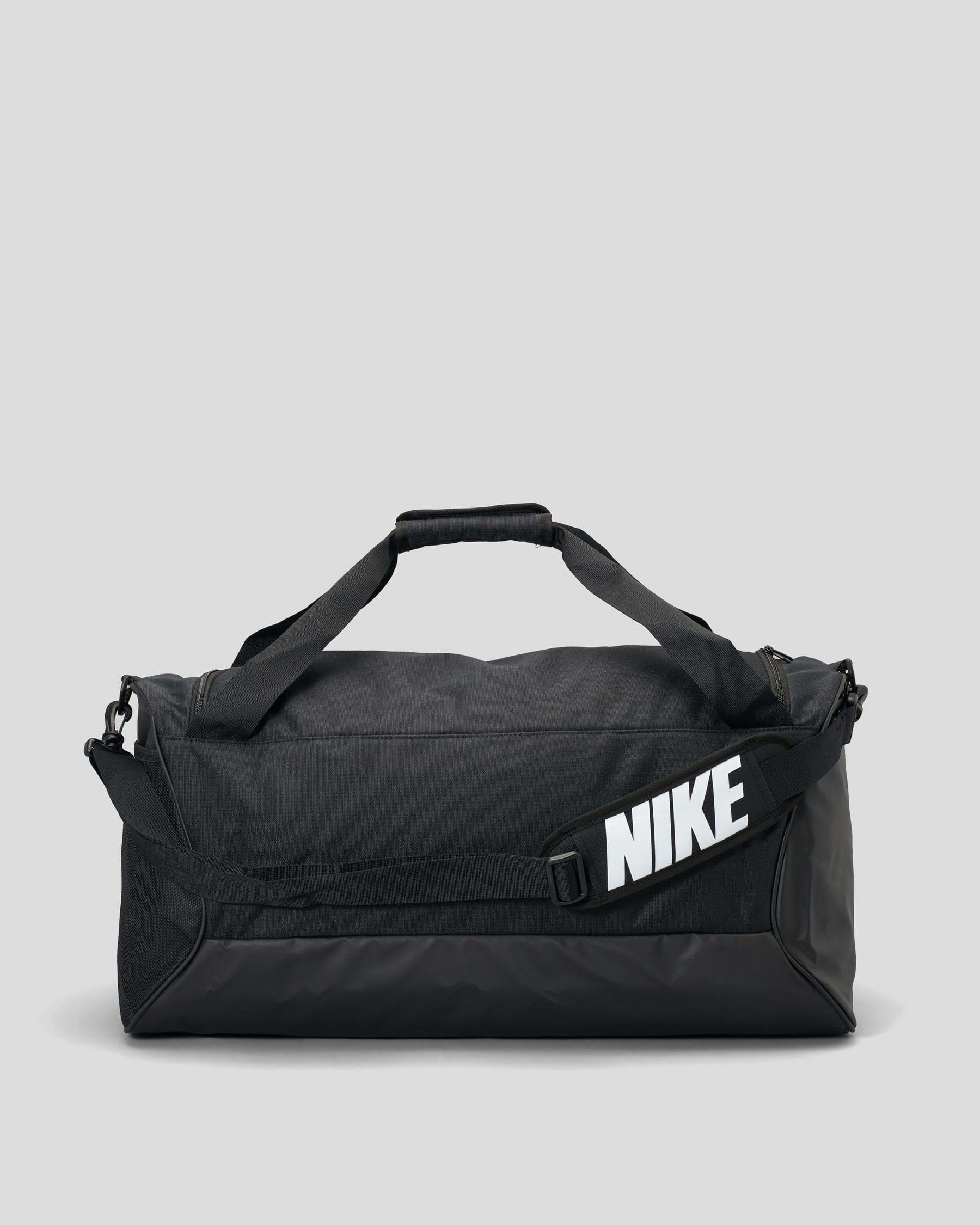 Nike Brasilia 9.5 Duffle Bag In Black/black/white - Fast Shipping & Easy Returns City Beach Australia