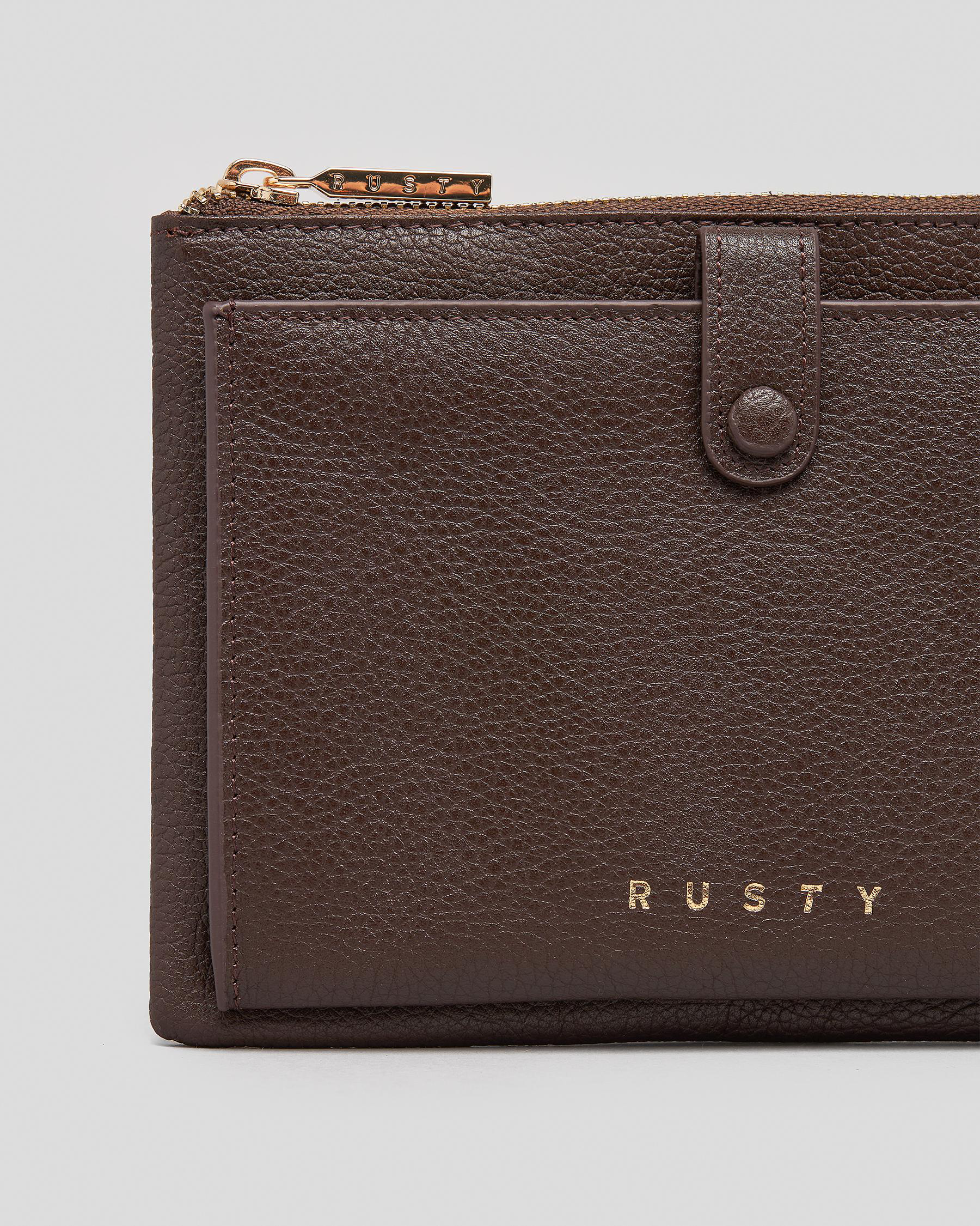 Shop Rusty Grace Leather Coin Purse In Cappucino 1 Fast Shipping