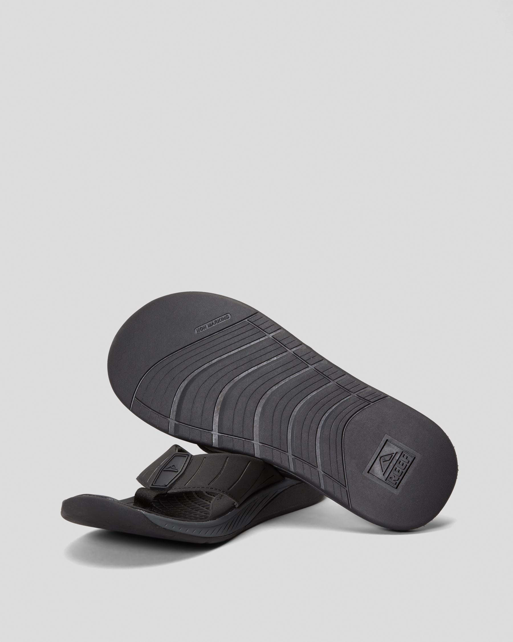 Reef Deckhand Sandals In Stormy Black - Fast Shipping & Easy Returns ...