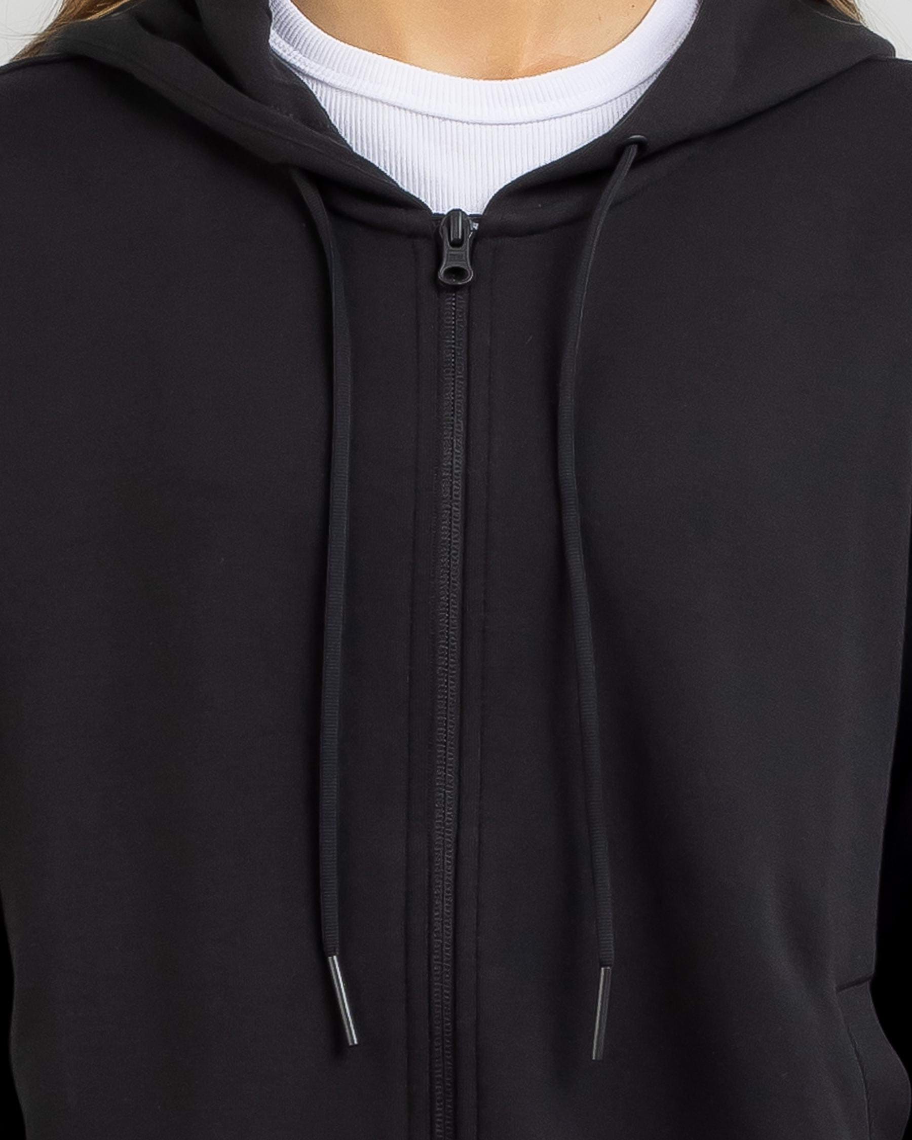 Shop adidas Future Icons Zip Hoodie In Black - Fast Shipping & Easy ...