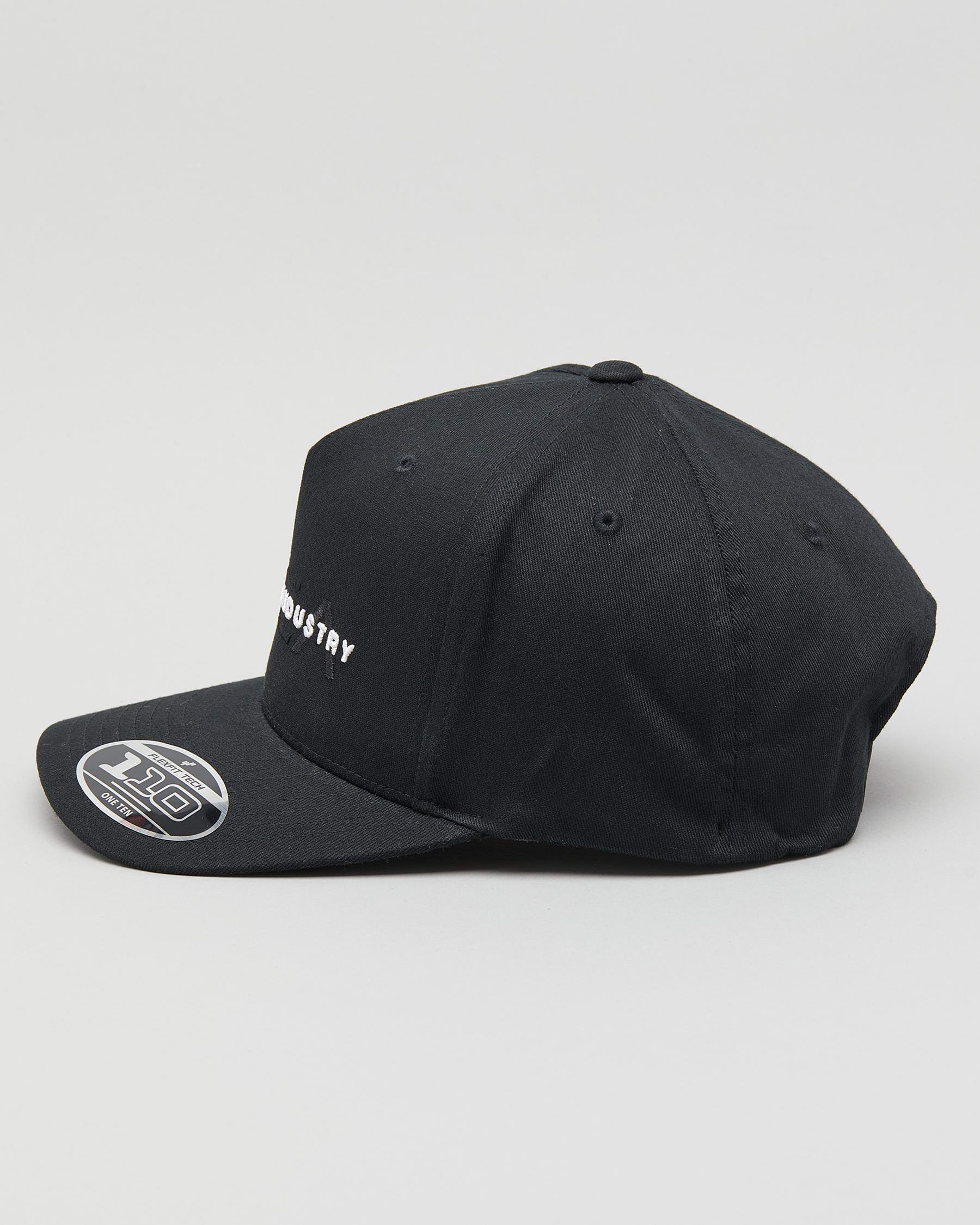 Shop RVCA Spine Pinched Snapback Cap In Black - Fast Shipping & Easy ...